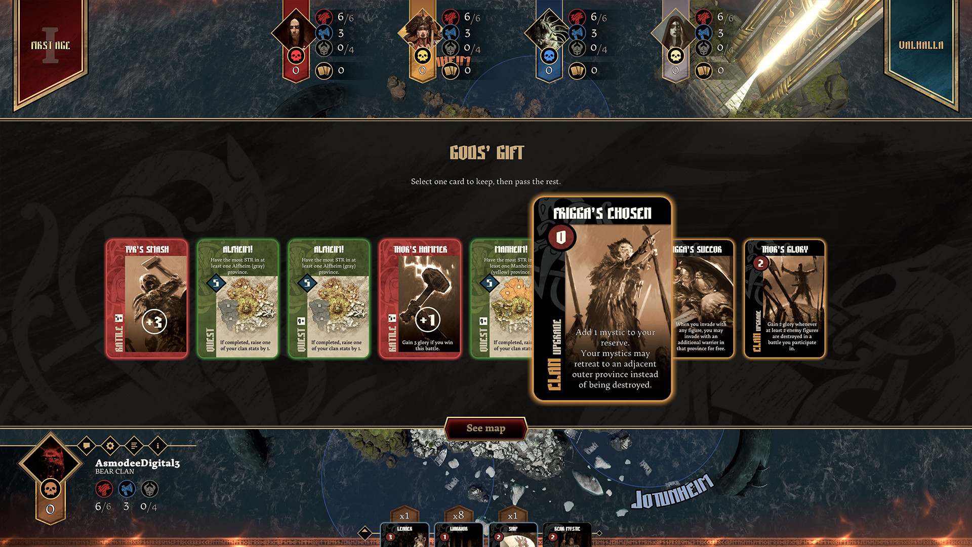 Blood Rage: Digital Edition - Mystics of Midgard screenshot 1