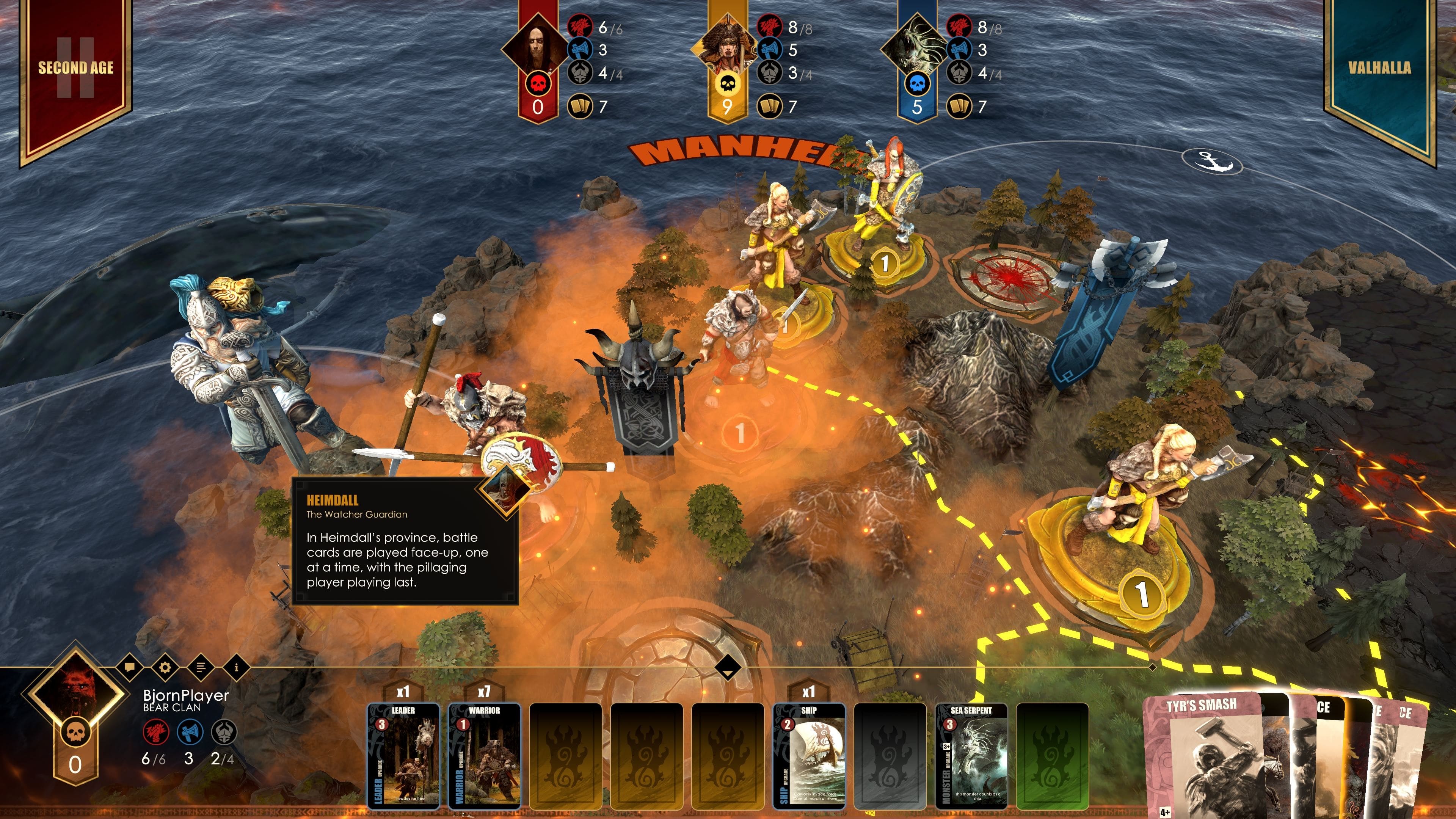 Blood Rage: Digital Edition - Gods of Asgard screenshot 5