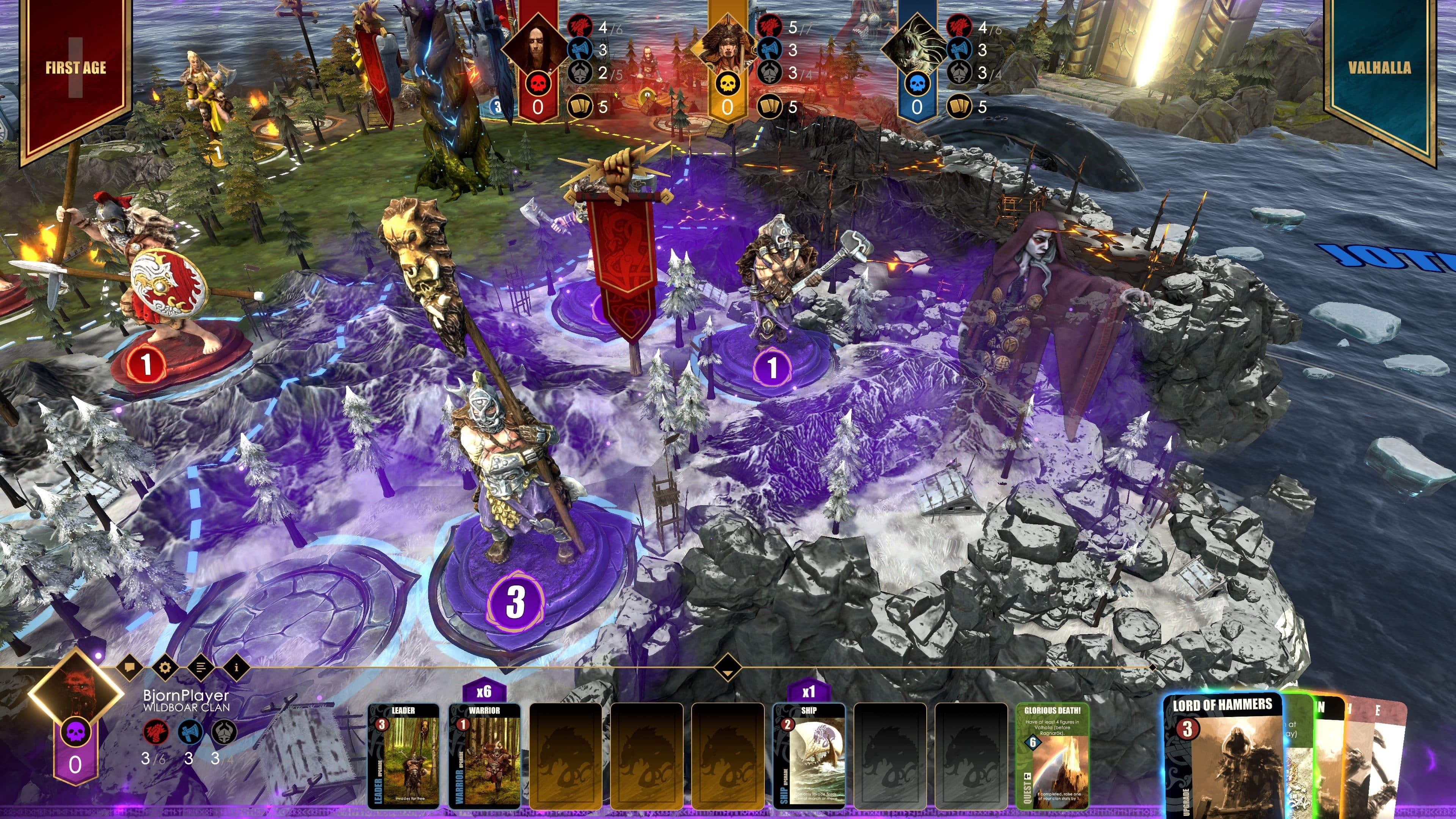 Blood Rage: Digital Edition - Gods of Asgard screenshot 1