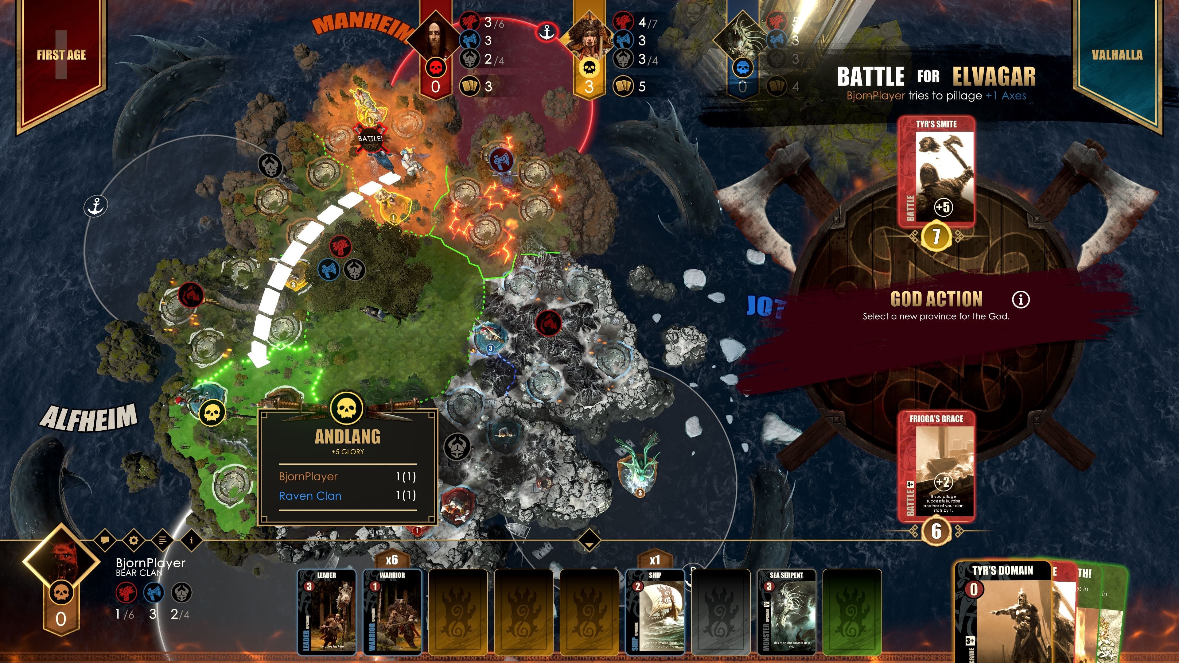 Blood Rage: Digital Edition - Gods of Asgard screenshot 4