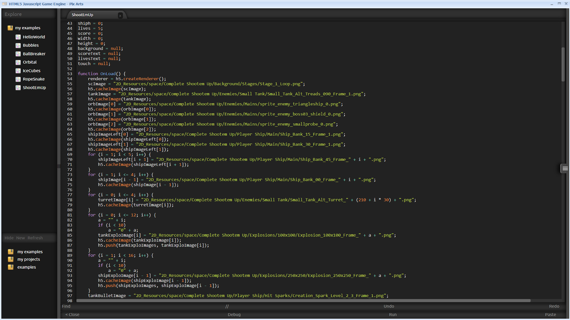 HTML5 Javascript Game Engine screenshot 1