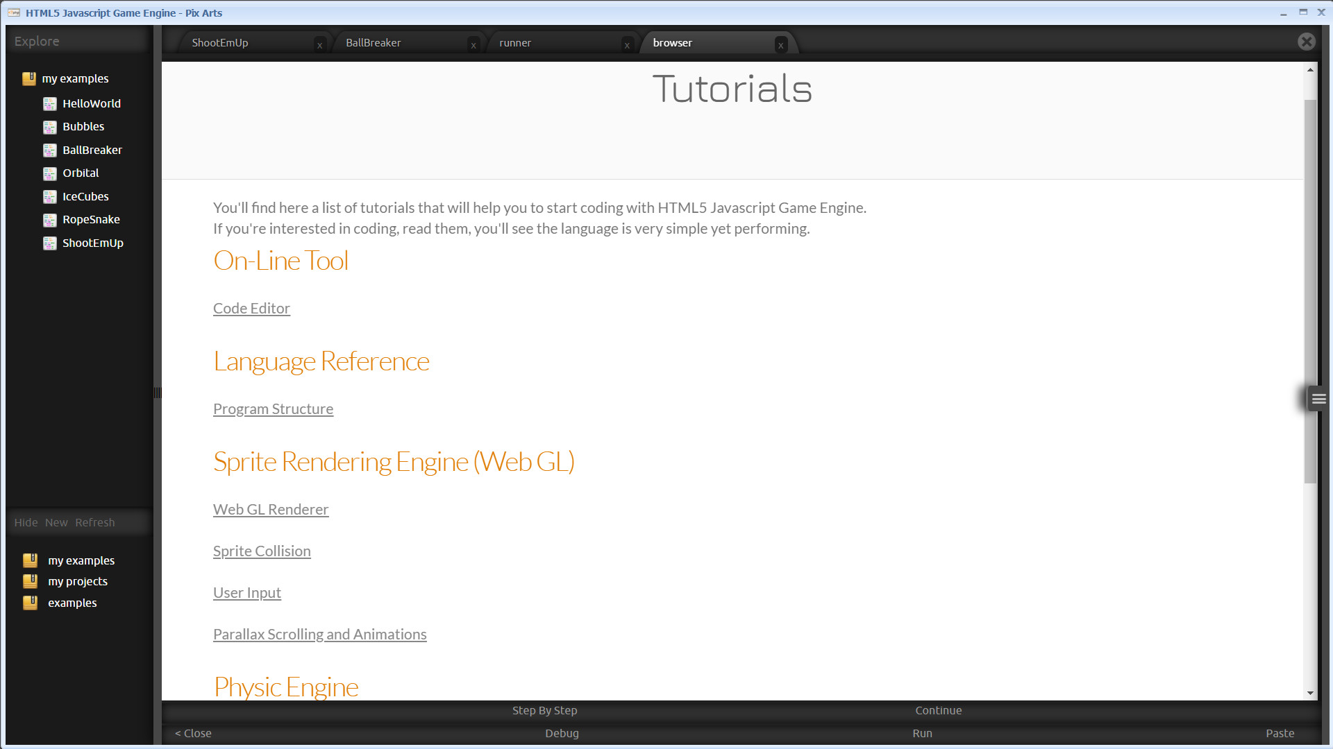 HTML5 Javascript Game Engine screenshot 3