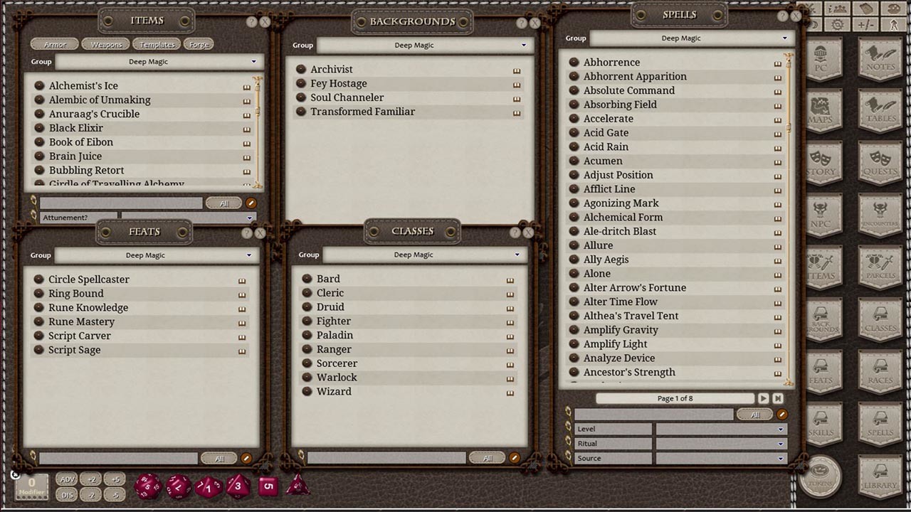Fantasy Grounds - Deep Magic screenshot 6