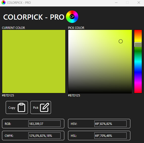 Colorpick - PRO screenshot 1