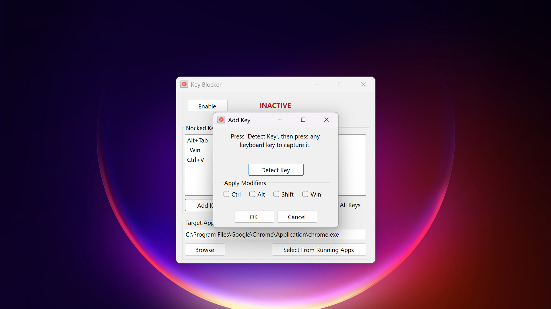 Key Blocker screenshot 2