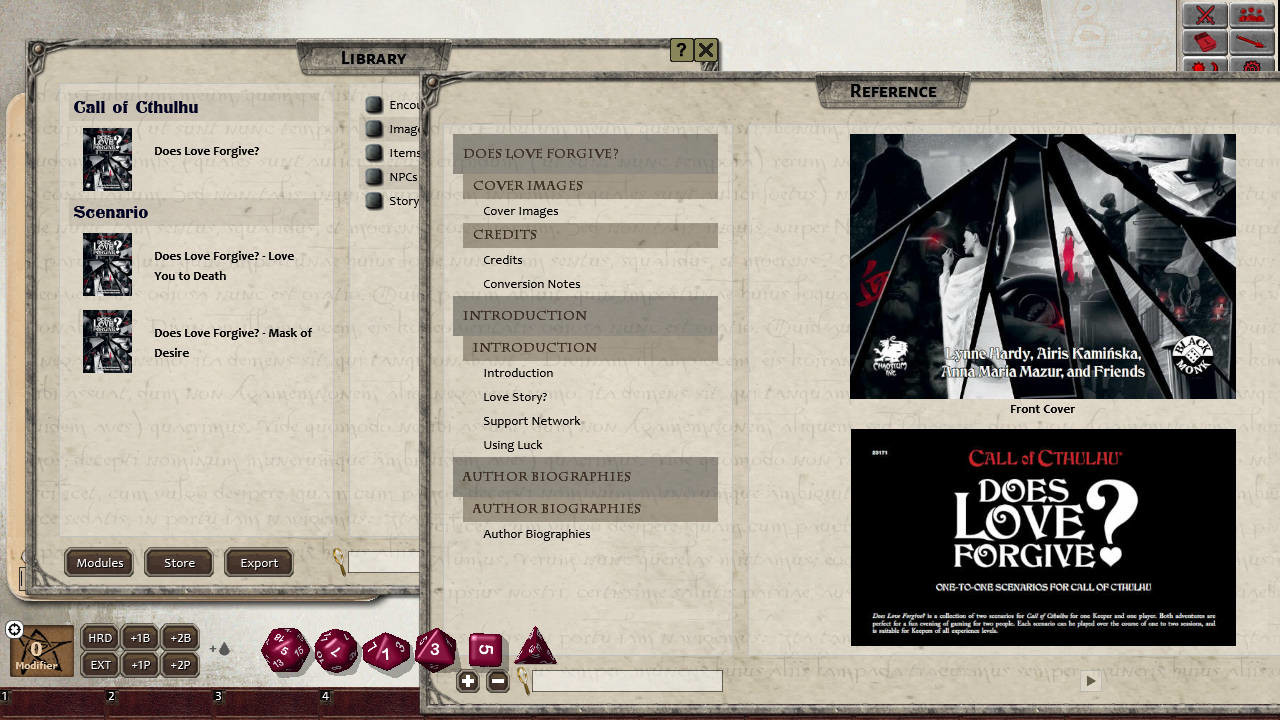 Fantasy Grounds - Does Love Forgive? screenshot 3
