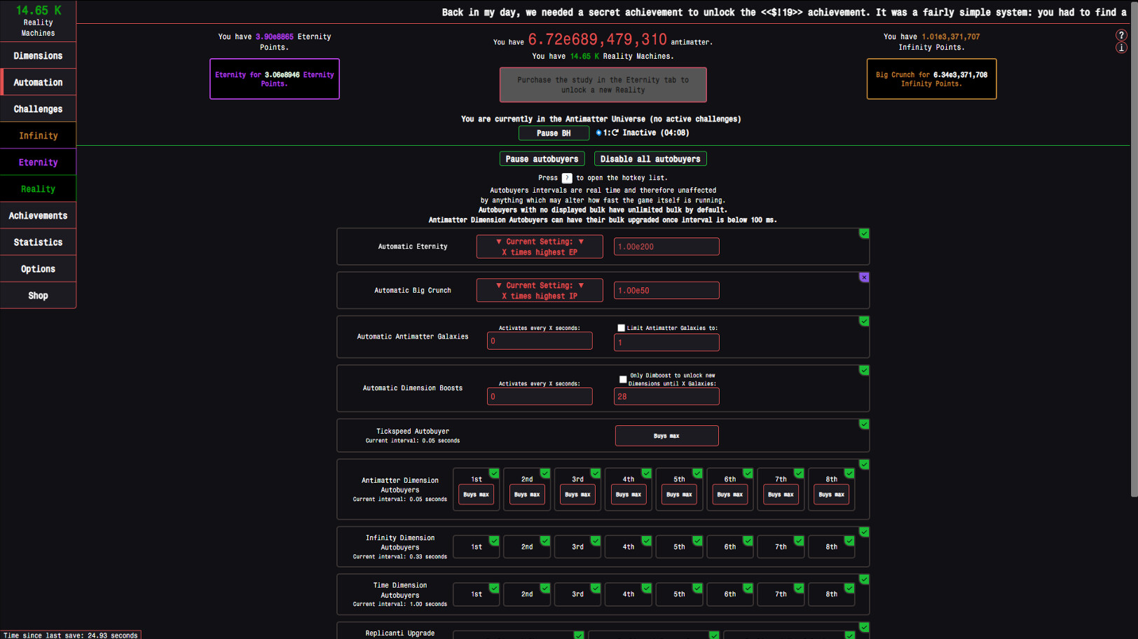 Antimatter Dimensions screenshot 4