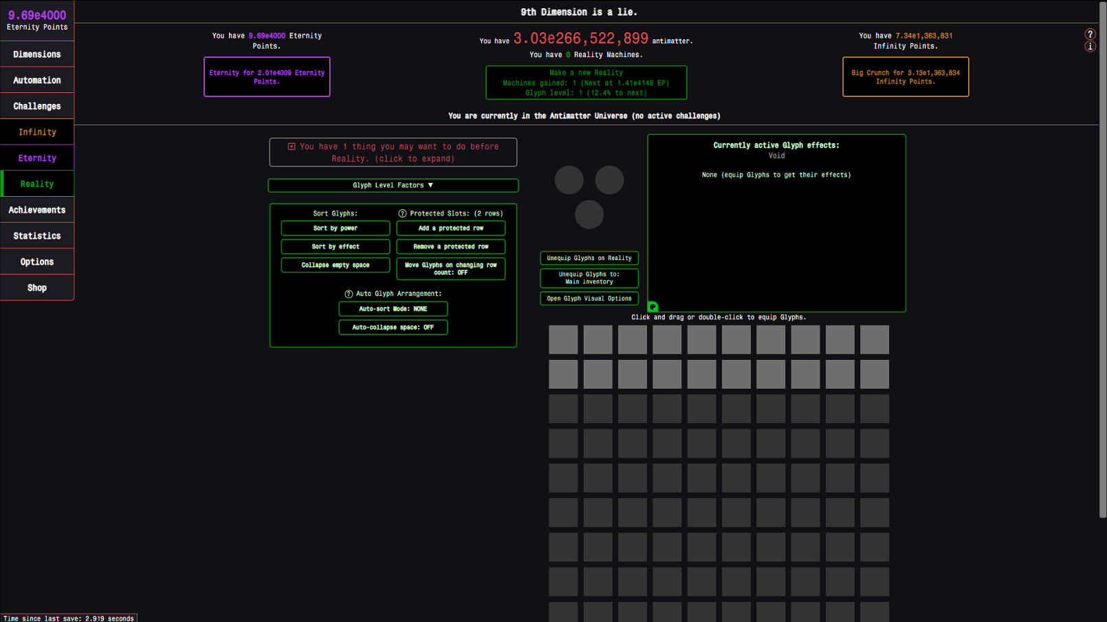 Antimatter Dimensions screenshot 5
