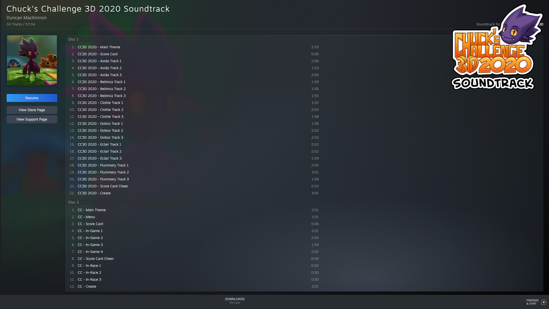 Chuck's Challenge 3D 2020 - Soundtrack screenshot 3