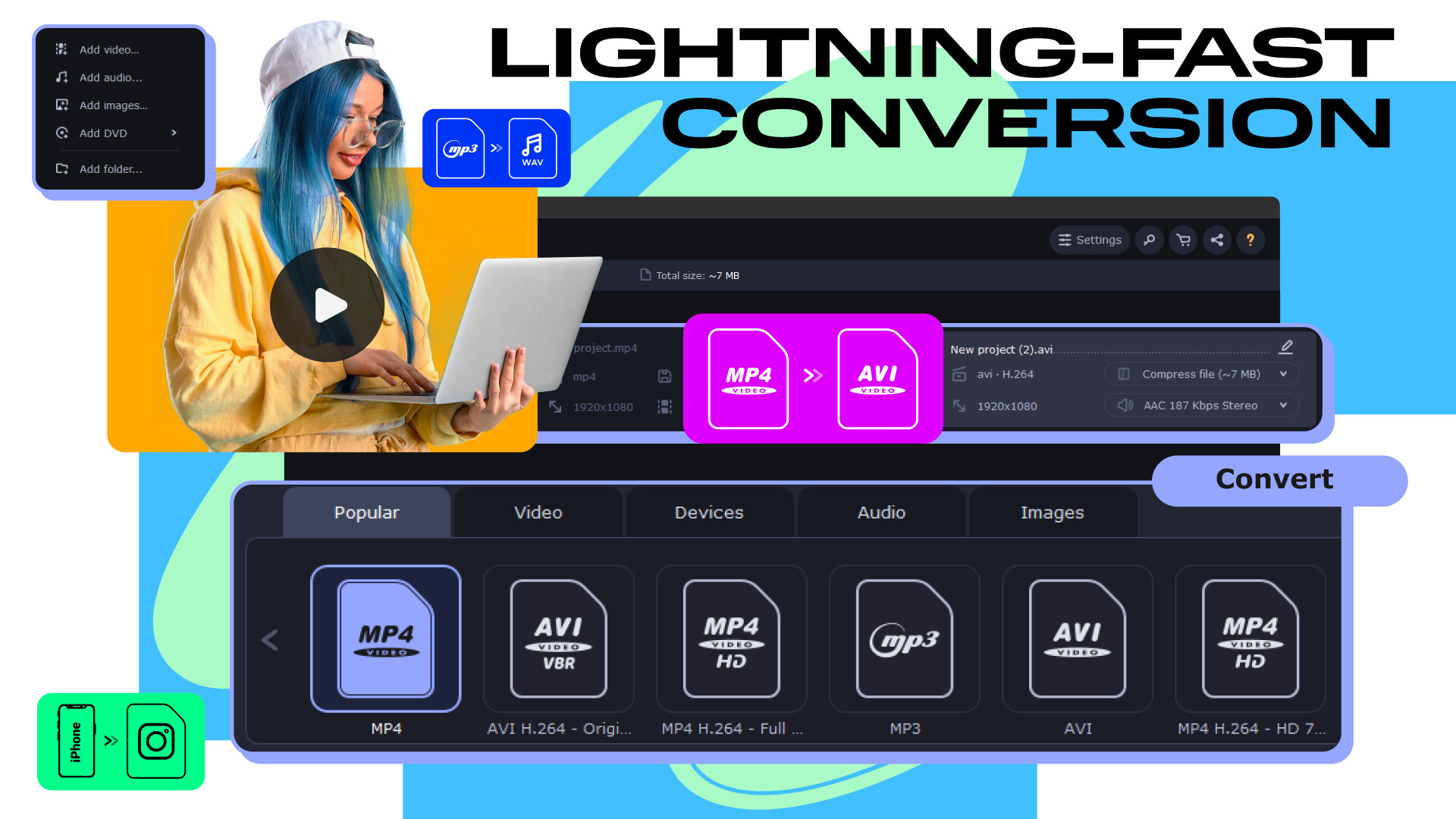 Movavi Video Converter 2024 screenshot 1