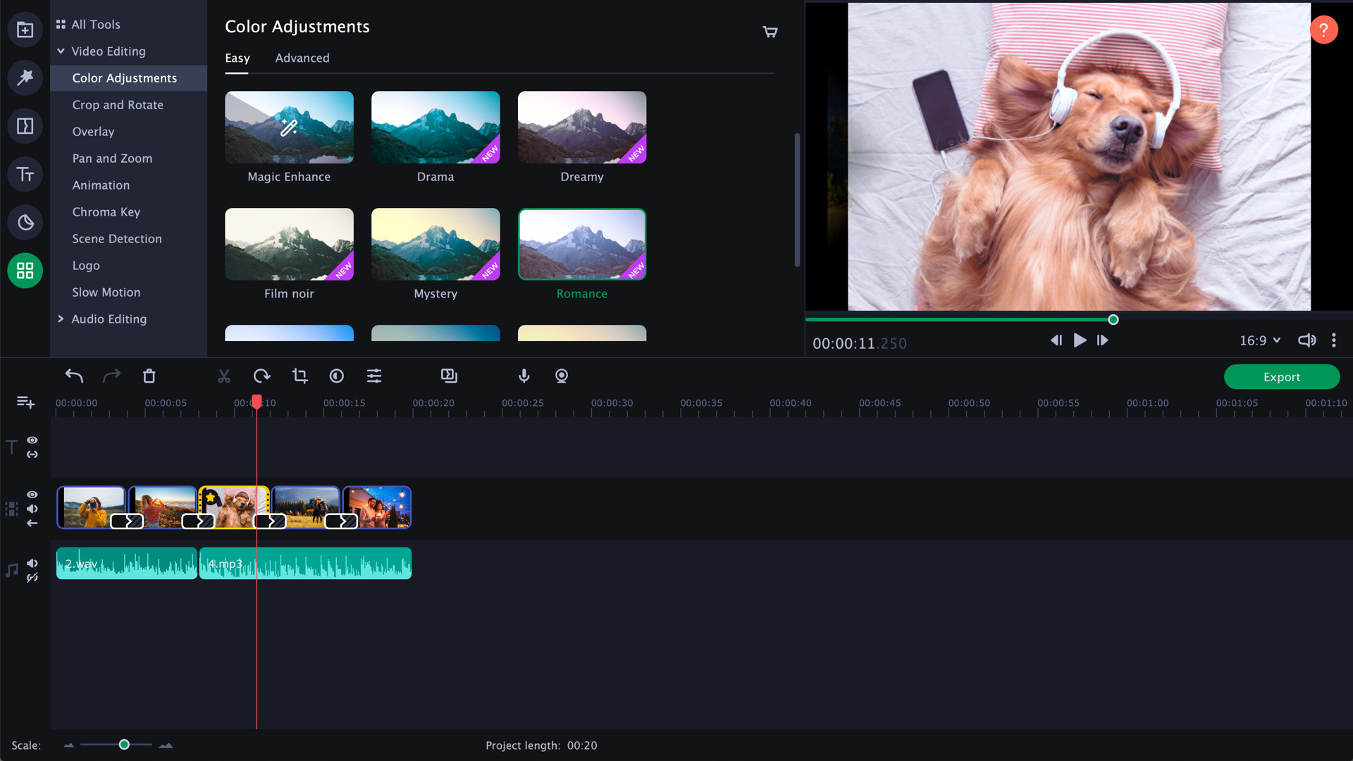 Movavi Slideshow Maker 8 screenshot 1