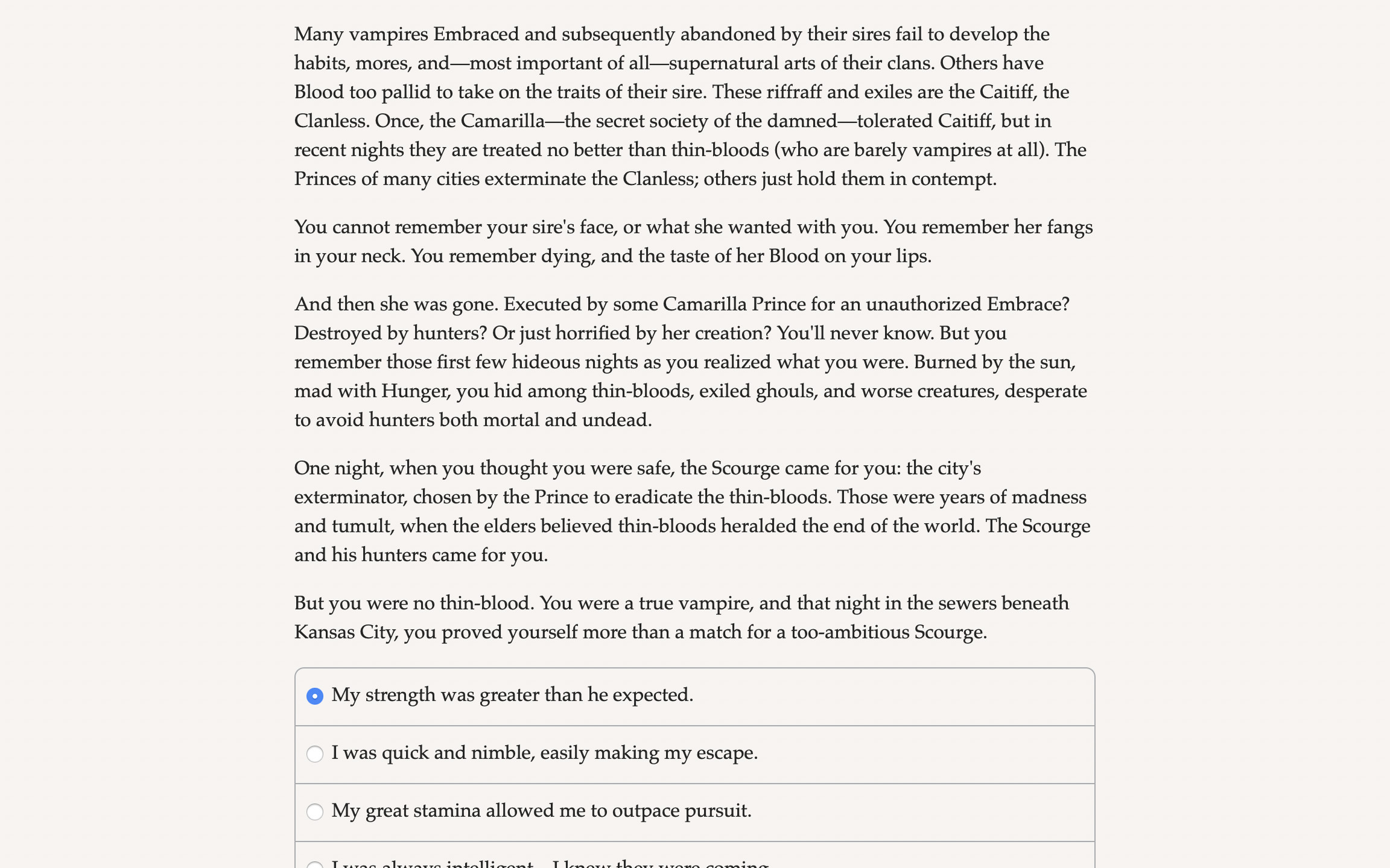 Vampire: The Masquerade — Night Road — Usurpers and Outcasts screenshot 2