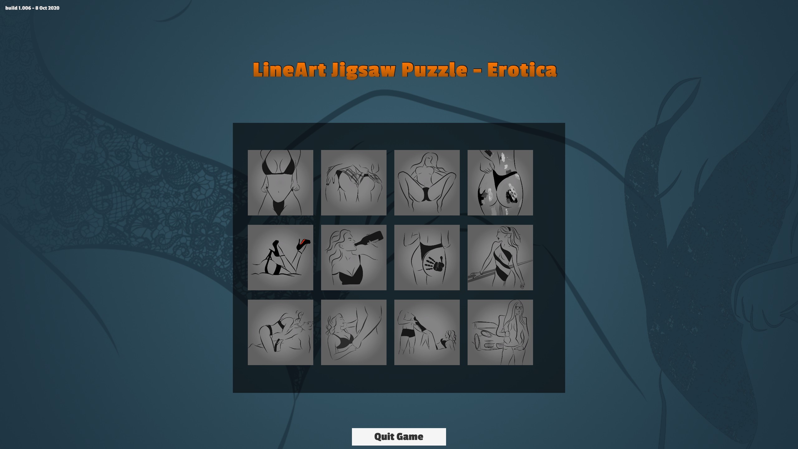 LineArt Jigsaw Puzzle - Erotica screenshot 1