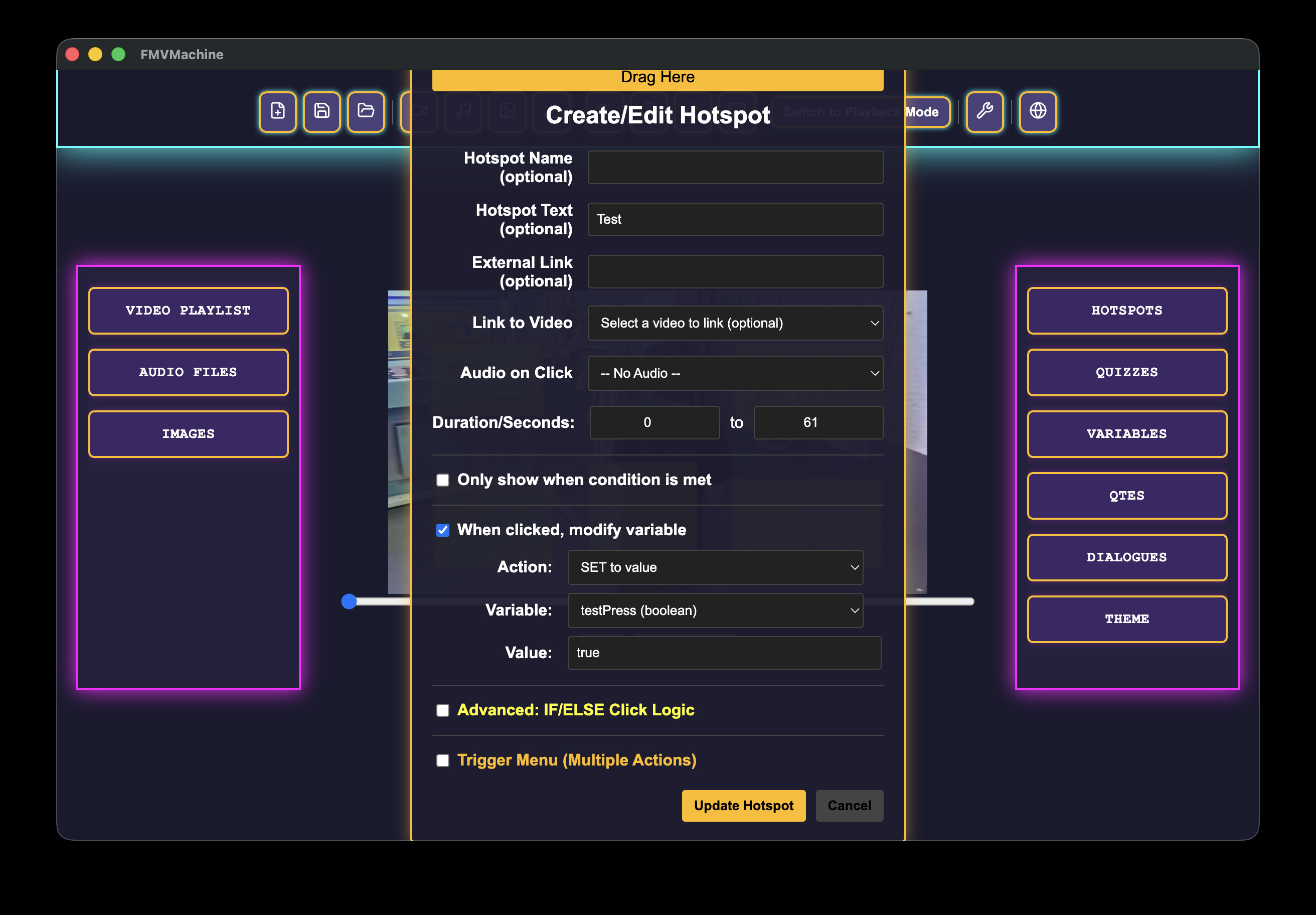 FMVMachine screenshot 7