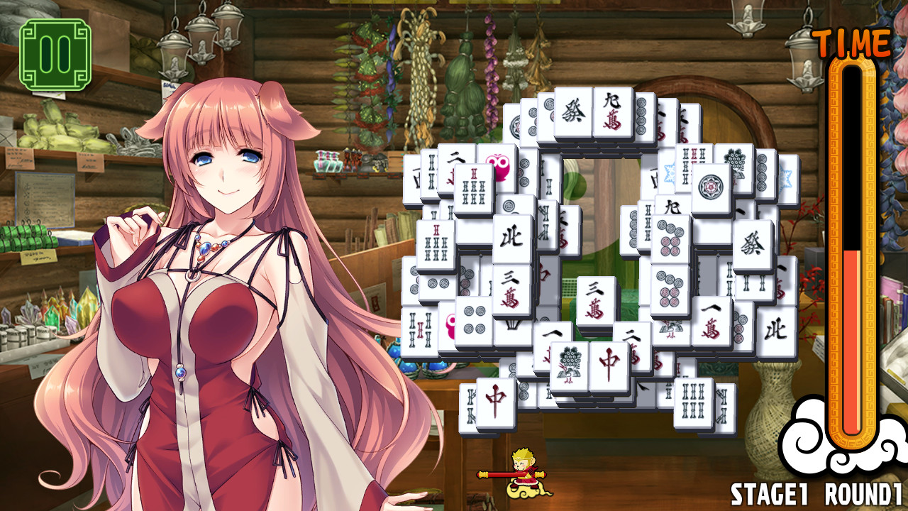 Pretty Girls Mahjong Solitaire [GREEN] screenshot 9