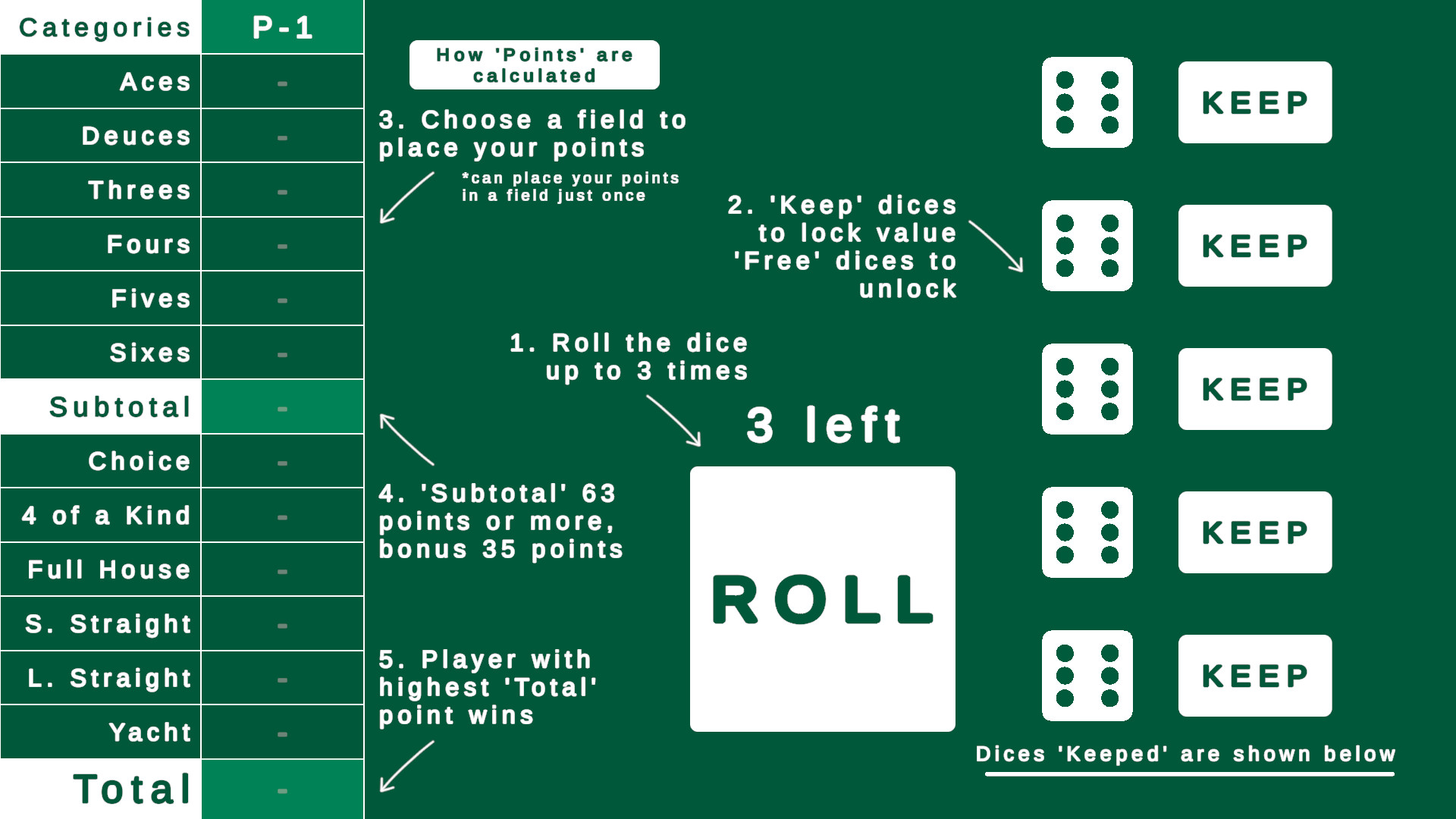 Yachu Dice screenshot 1