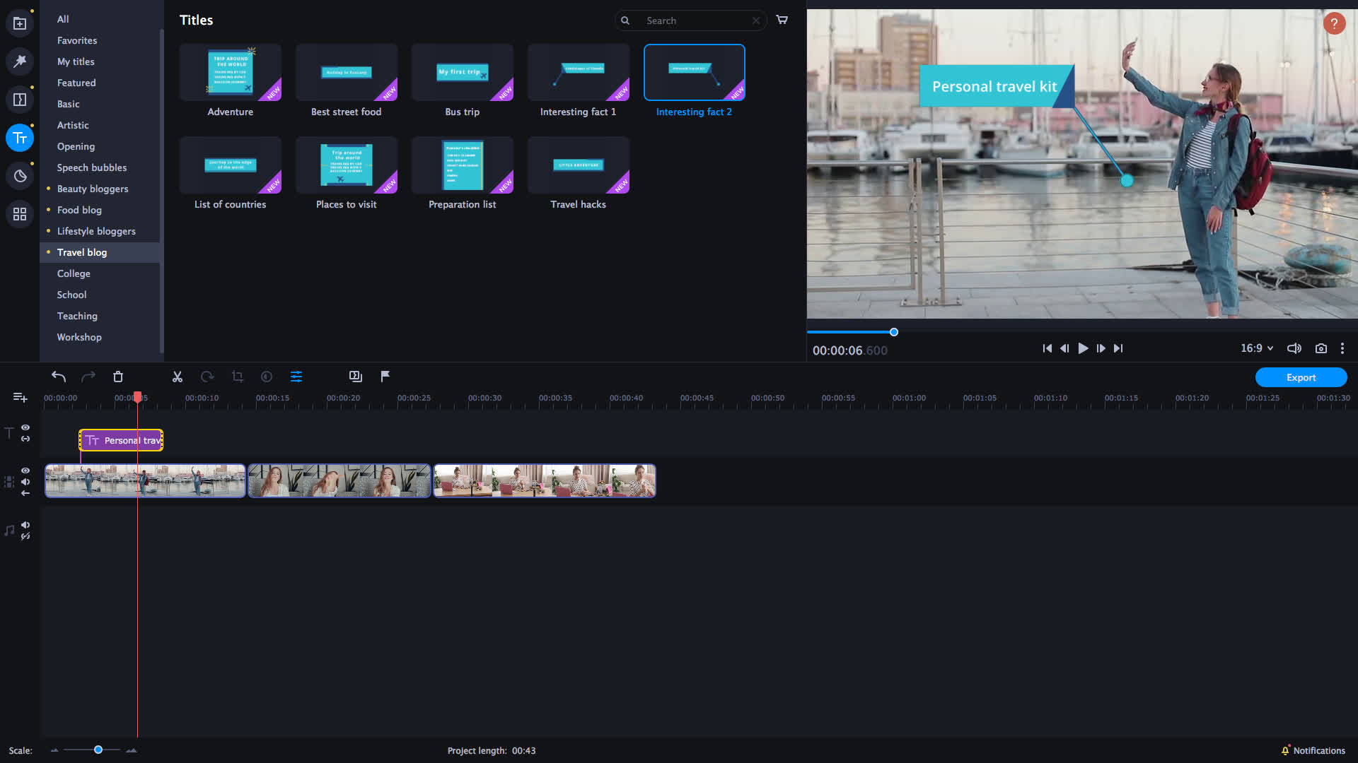 Movavi Video Editor Plus 2021 - Blogger Set screenshot 1