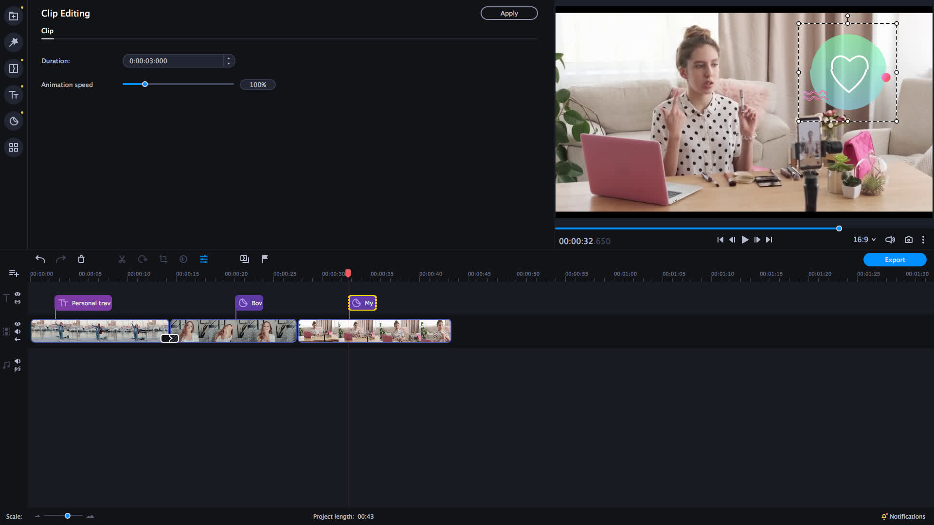 Movavi Video Editor Plus 2021 - Blogger Set screenshot 5