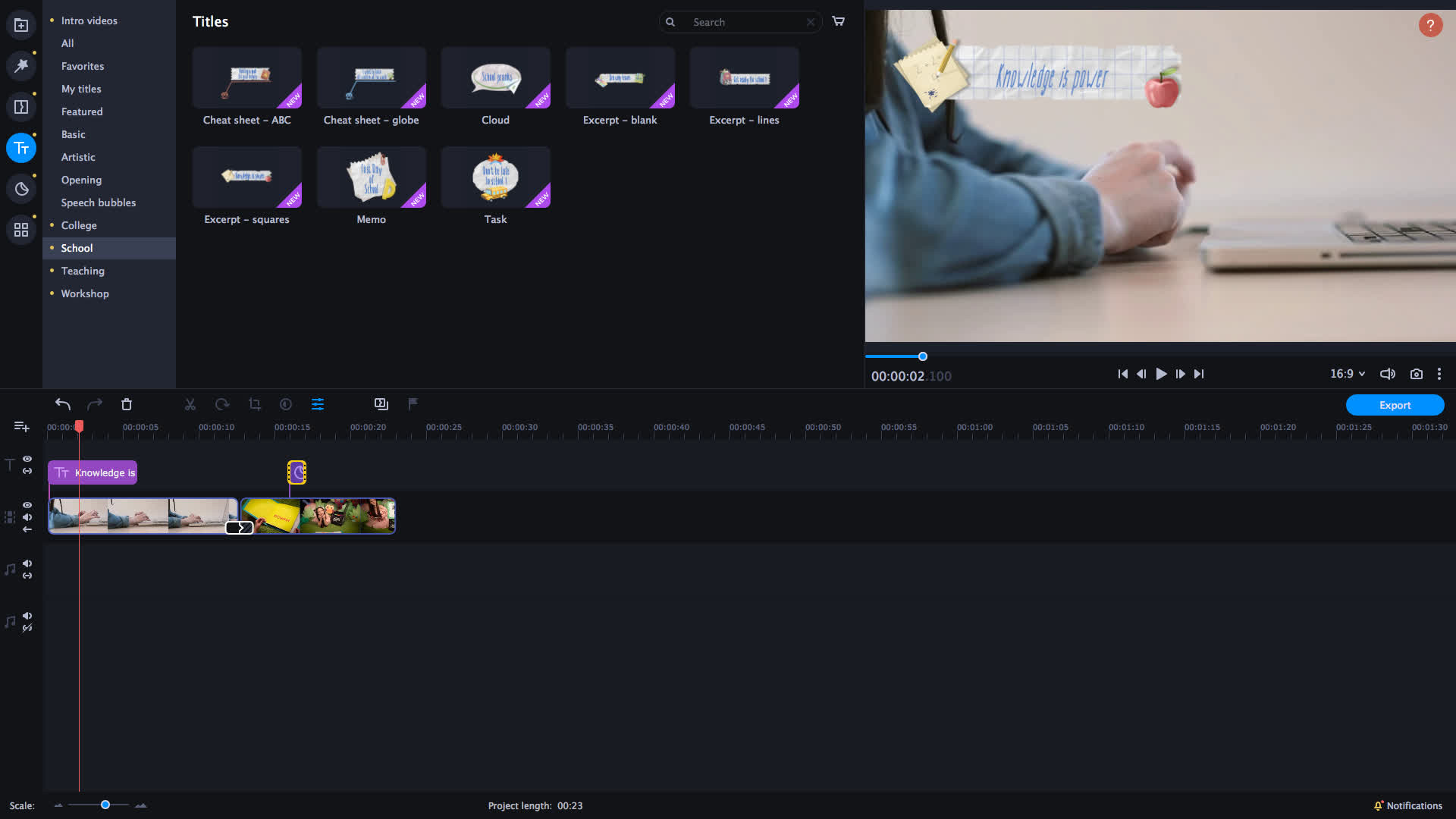 Movavi Video Editor Plus 2021 - Education Set screenshot 5