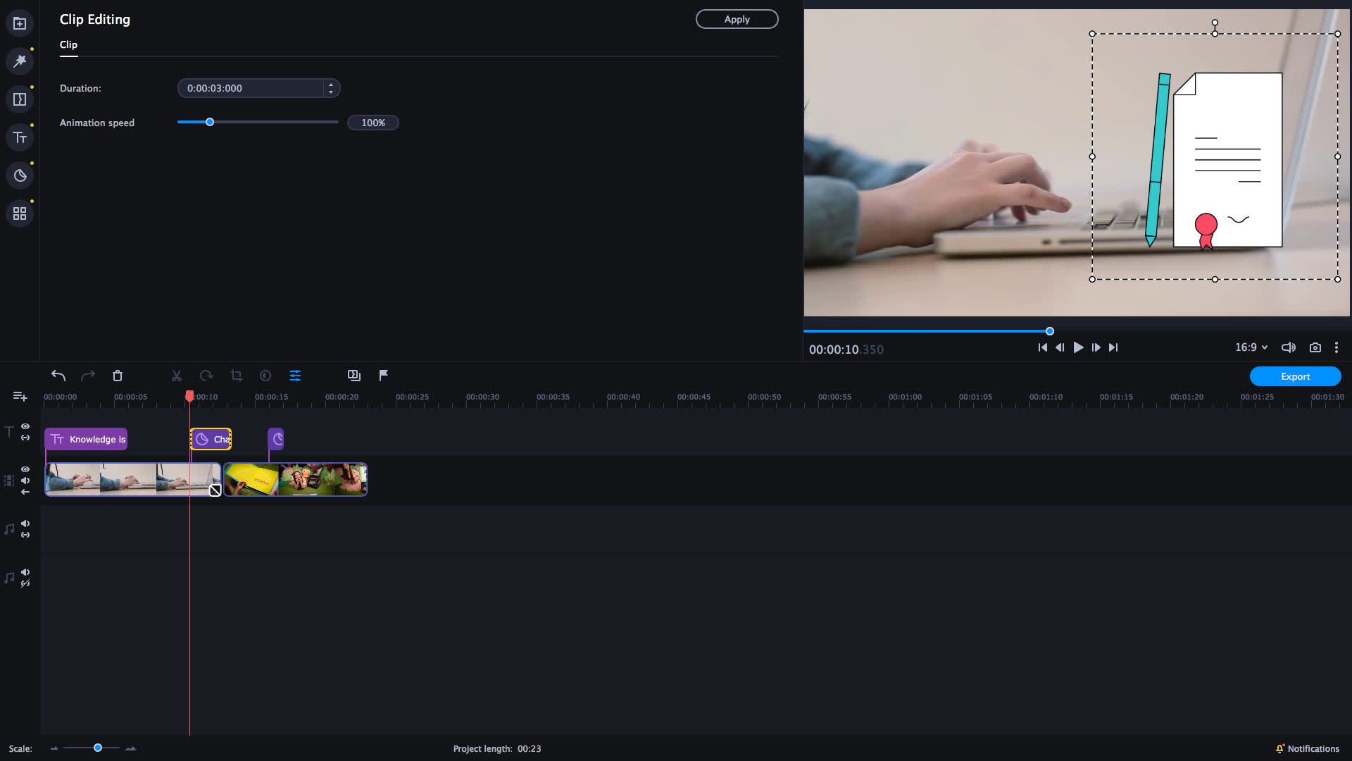 Movavi Video Editor Plus 2021 - Education Set screenshot 1