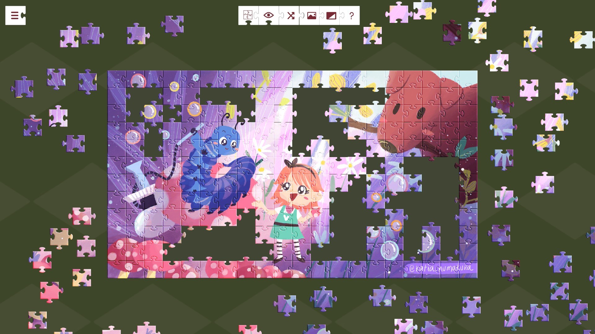 Alice in Wonderland - a jigsaw puzzle tale screenshot 2