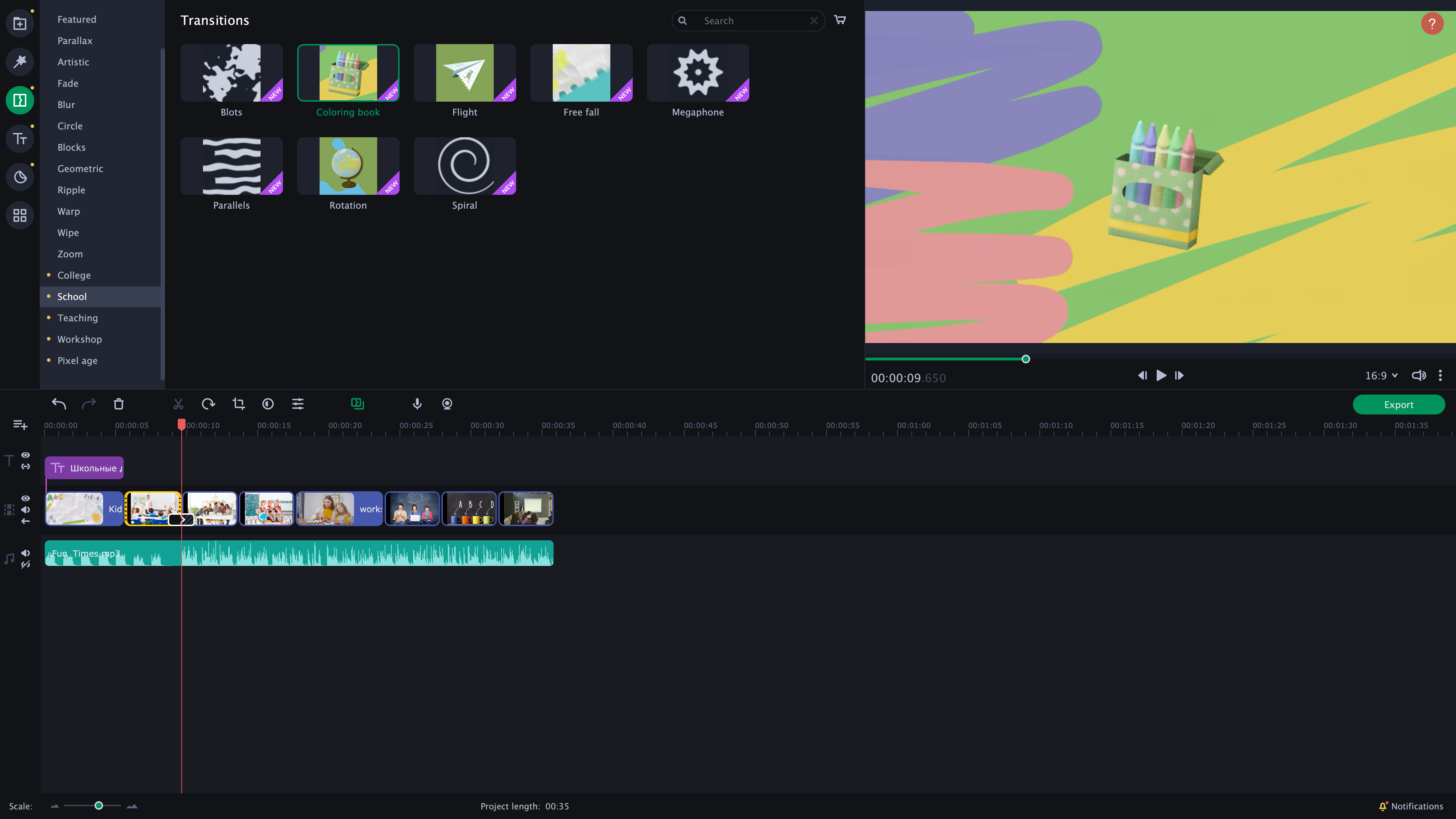 Movavi Slideshow Maker 8 - Education Set screenshot 1