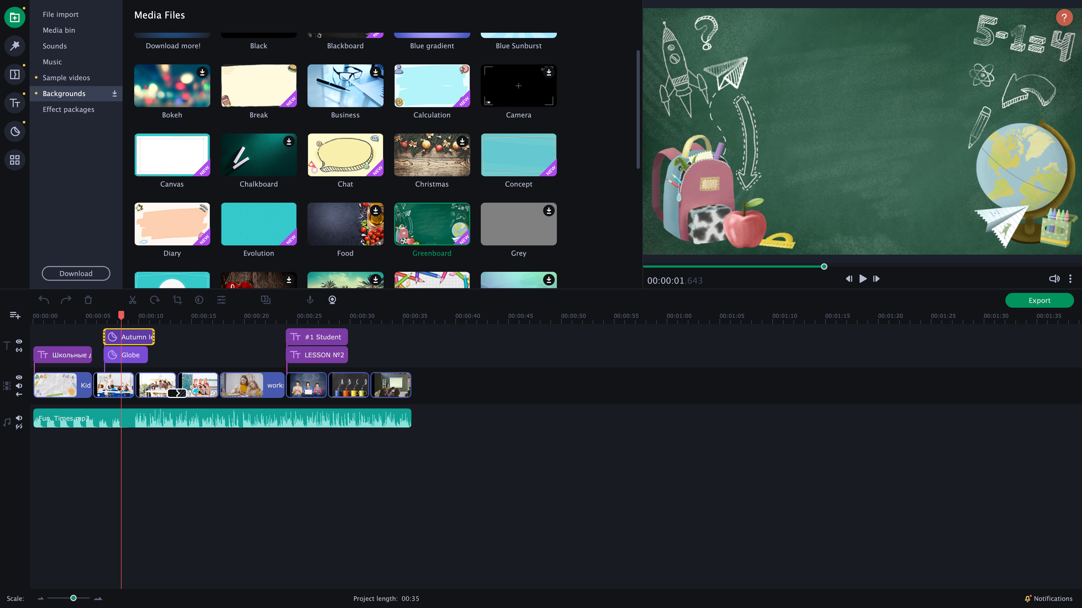 Movavi Slideshow Maker 8 - Education Set screenshot 5