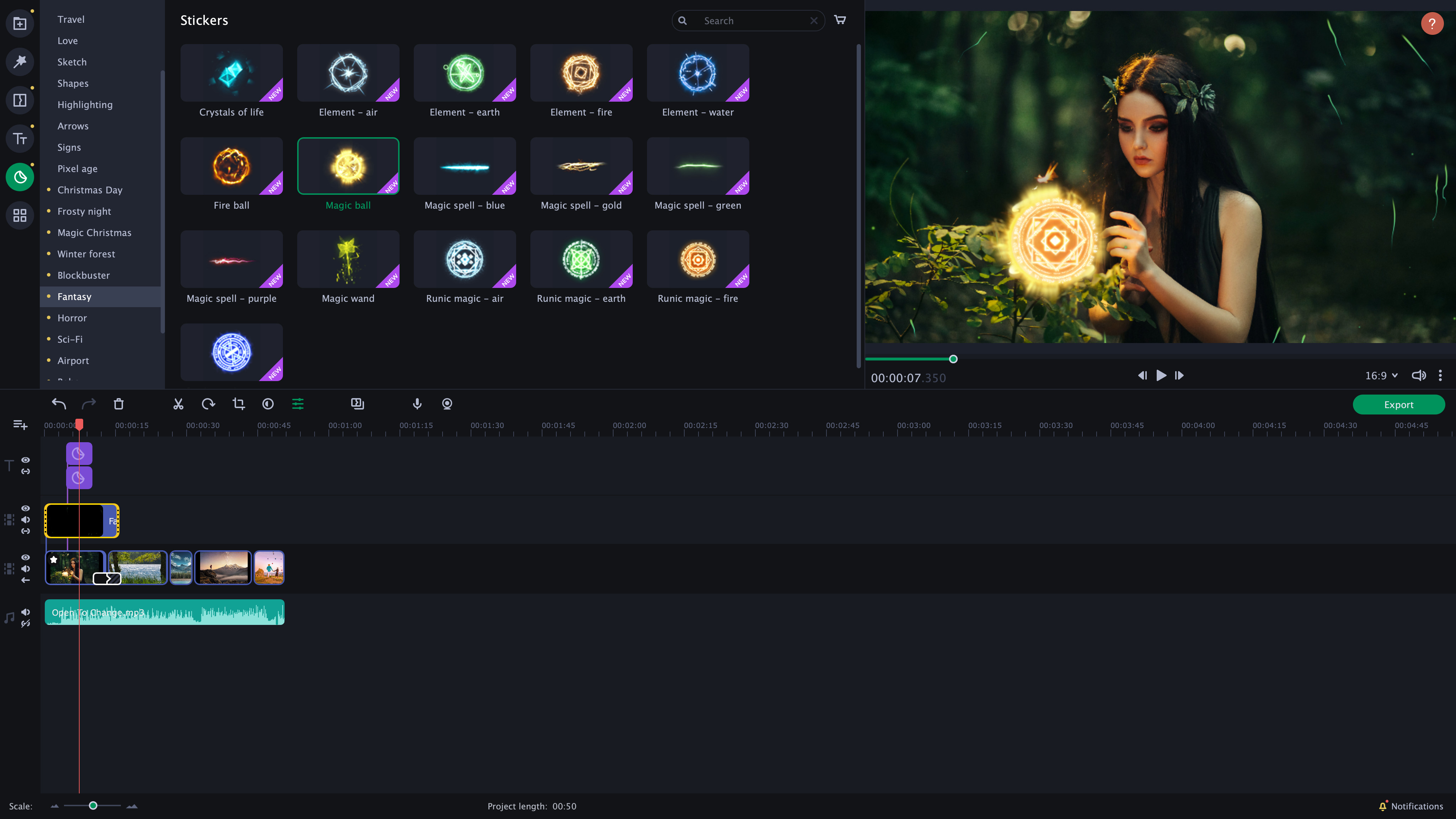 Movavi Slideshow Maker 8 - Cinematic Set screenshot 5
