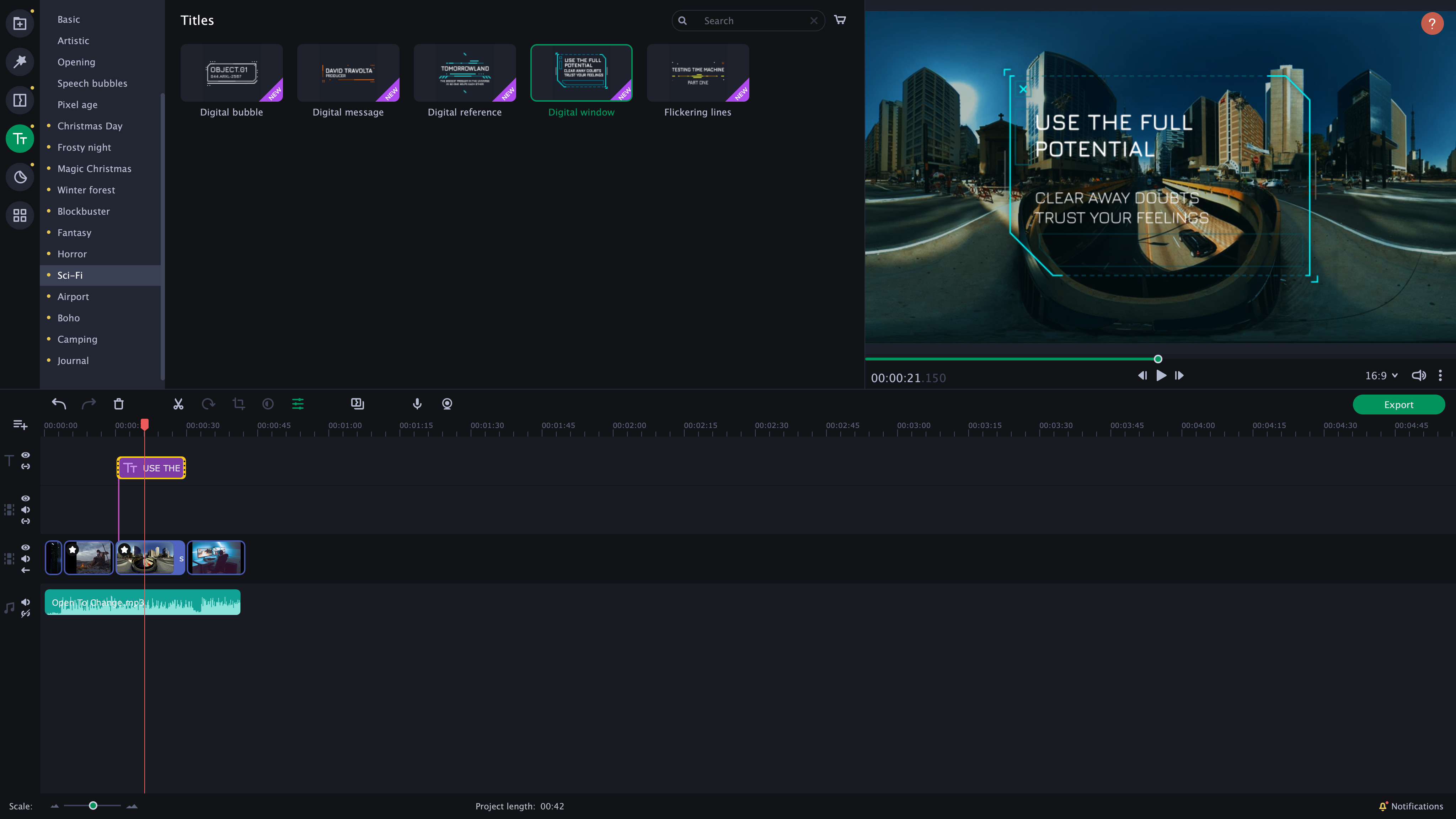 Movavi Slideshow Maker 8 - Cinematic Set screenshot 2