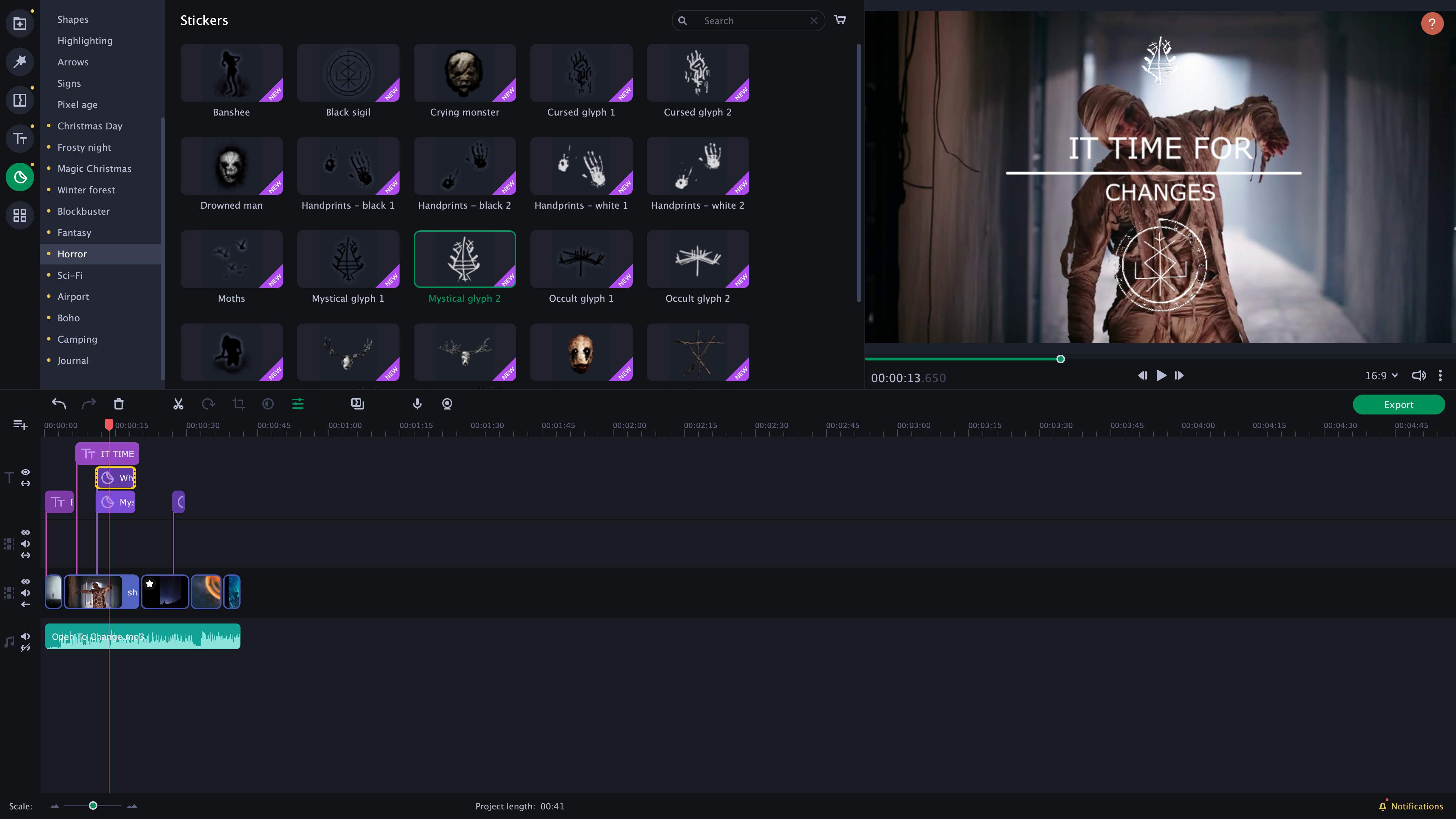 Movavi Slideshow Maker 8 - Cinematic Set screenshot 1