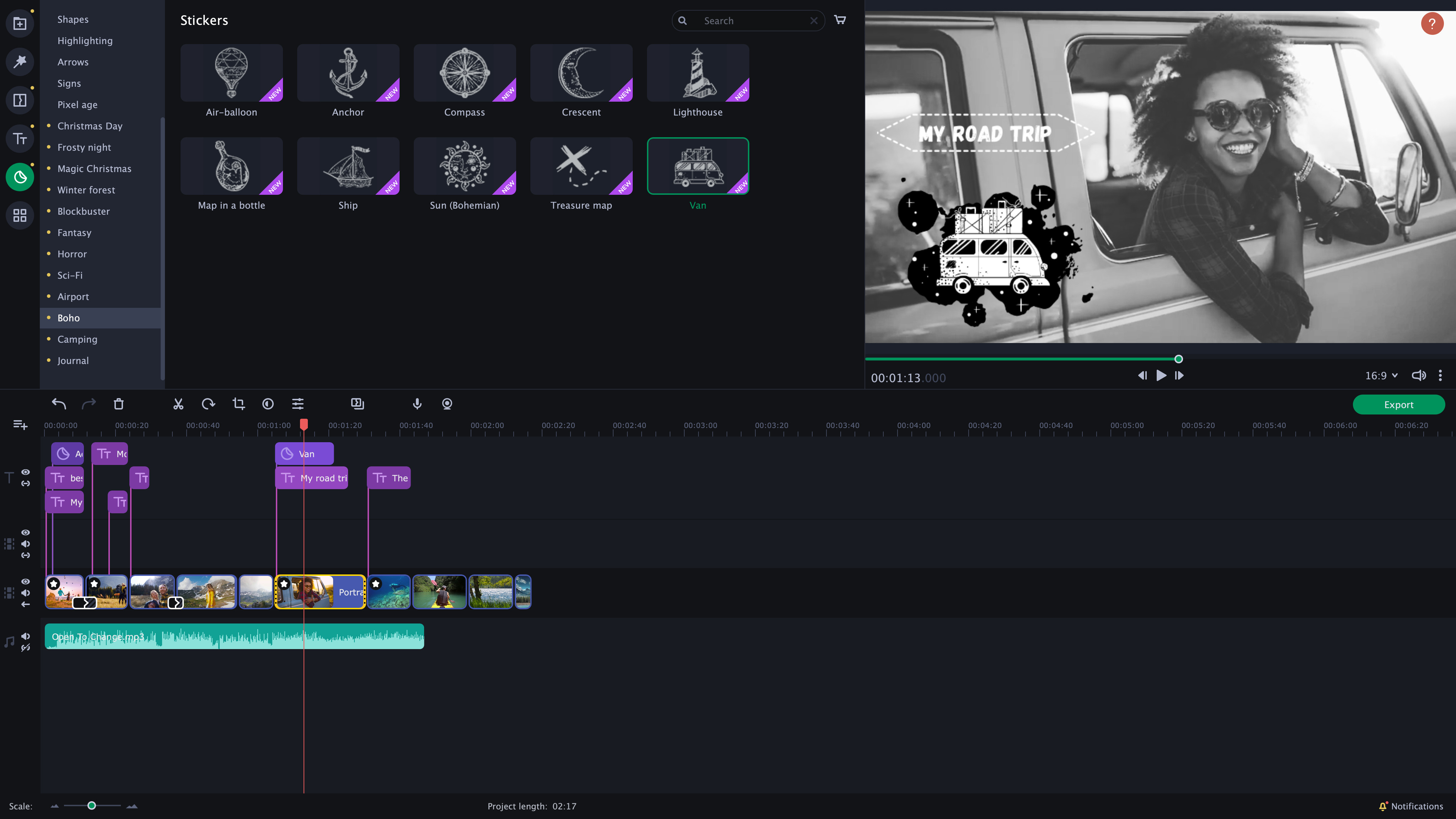 Movavi Slideshow Maker 8 - Travel Set screenshot 1