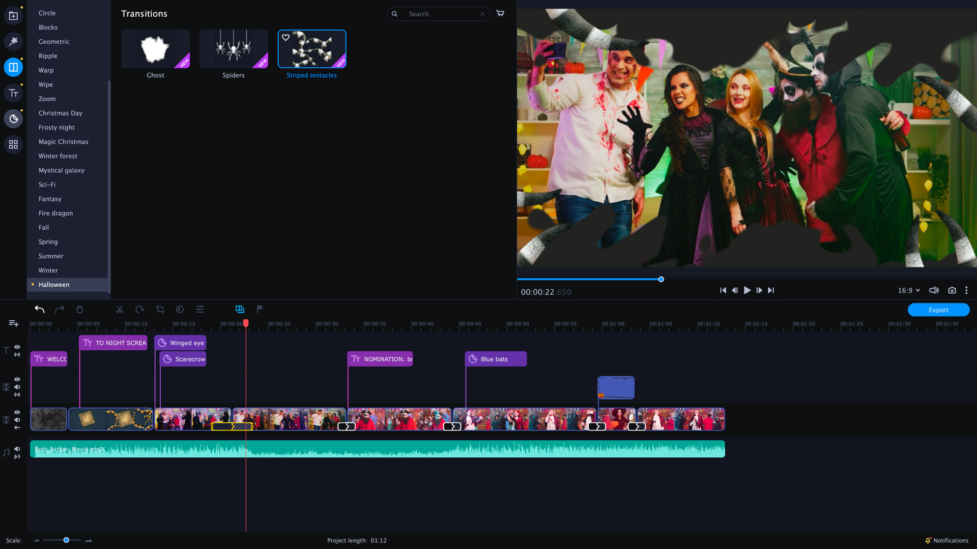 Movavi Video Editor Plus 2020 - Halloween Pack screenshot 3
