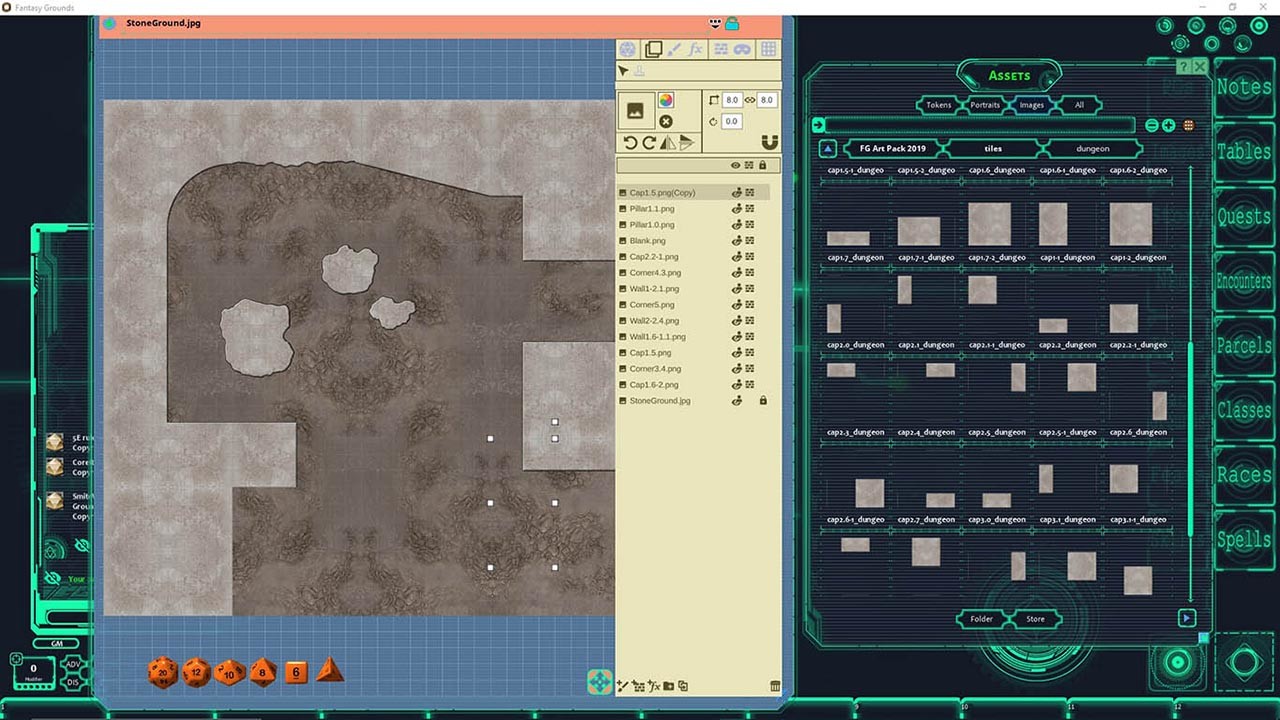 Fantasy Grounds - FG Theme - Futuristic screenshot 1