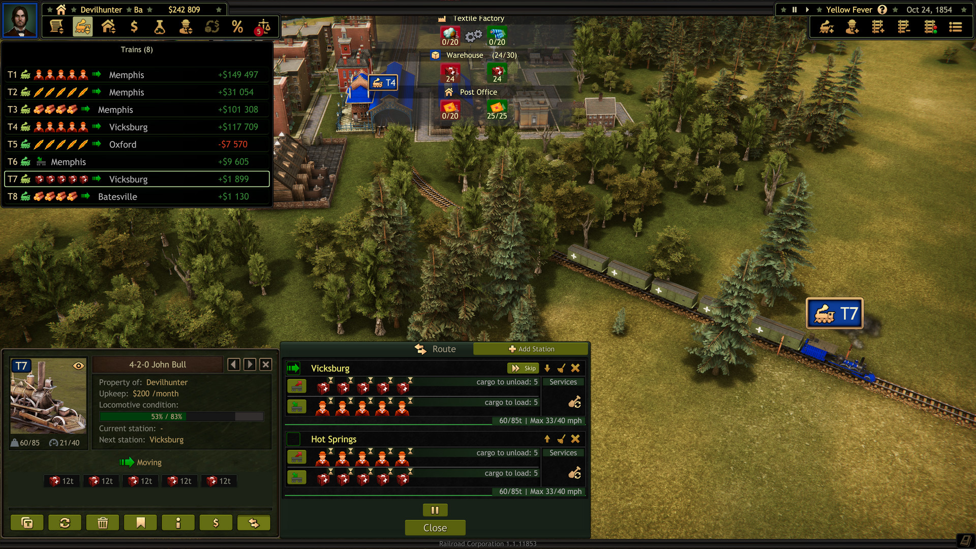 Railroad Corporation - Yellow Fever DLC screenshot 3