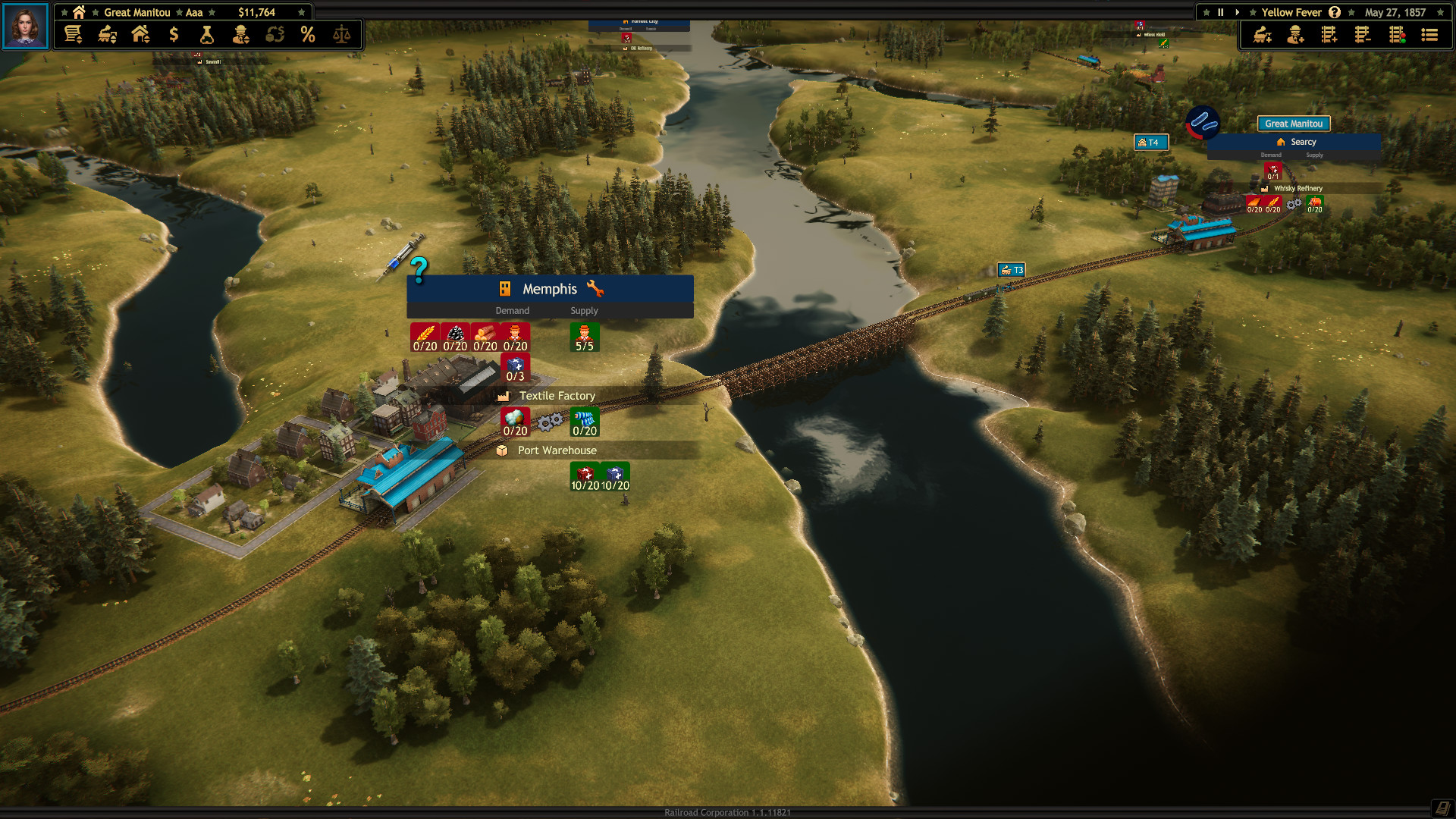Railroad Corporation - Yellow Fever DLC screenshot 1