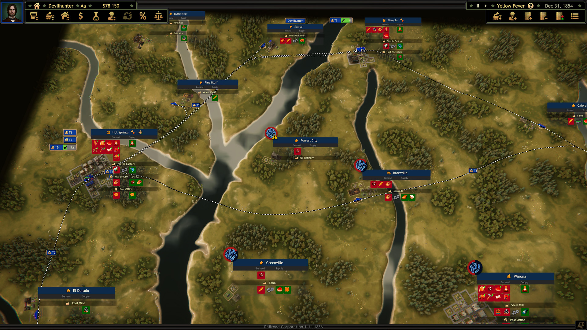 Railroad Corporation - Yellow Fever DLC screenshot 6
