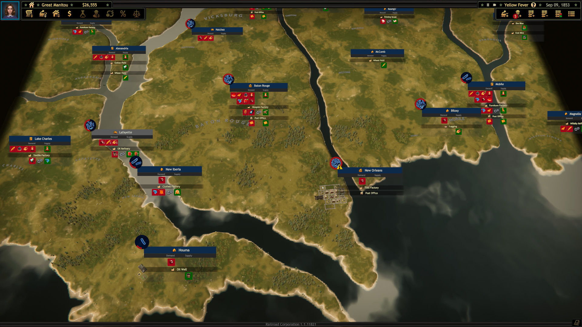 Railroad Corporation - Yellow Fever DLC screenshot 4
