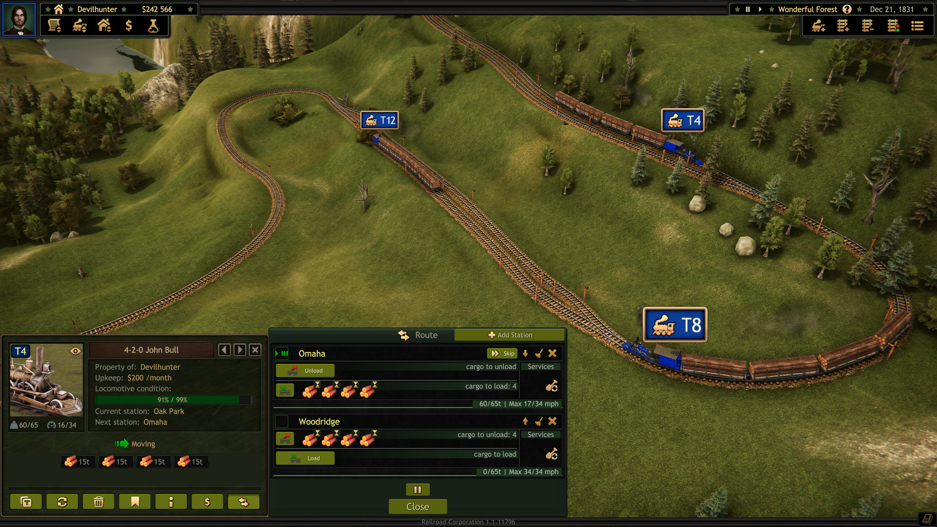 Railroad Corporation - Wonderful Forest DLC screenshot 1