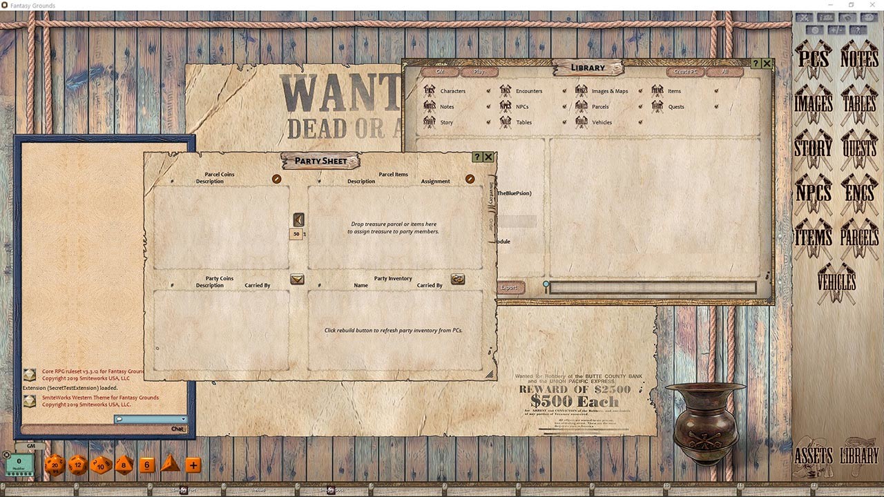 Fantasy Grounds - FG Theme - Western screenshot 3