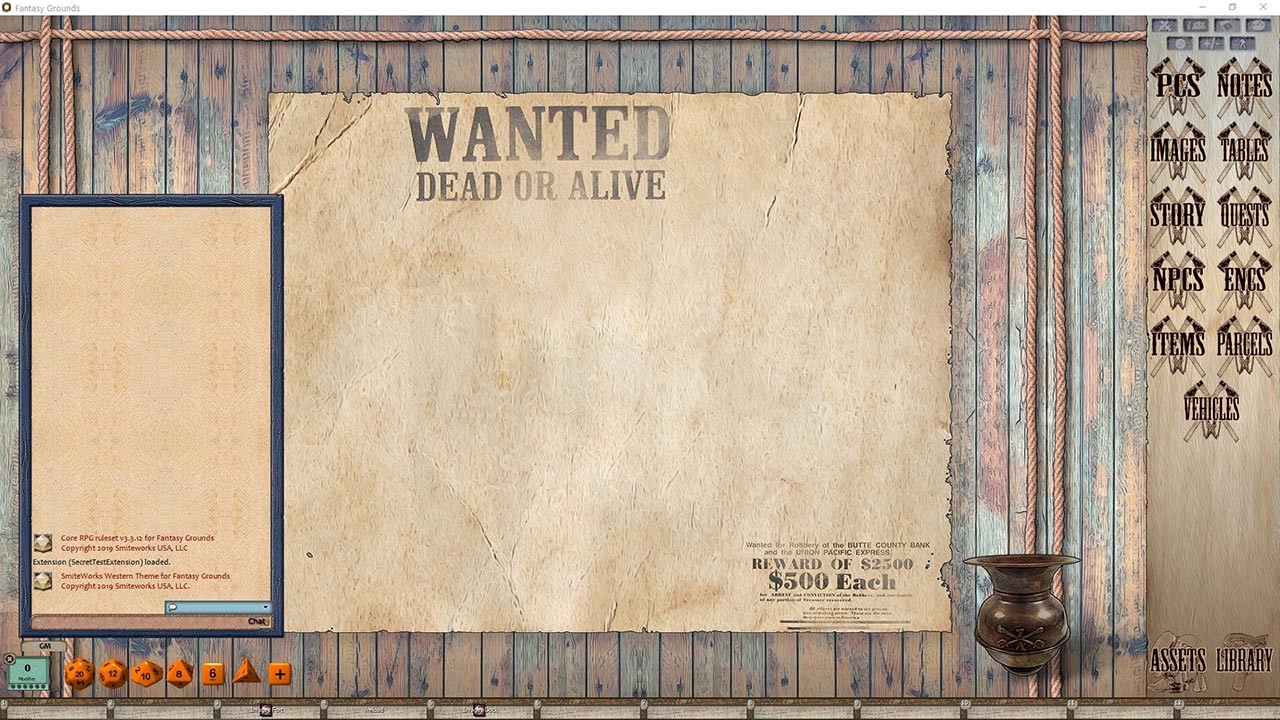 Fantasy Grounds - FG Theme - Western screenshot 1