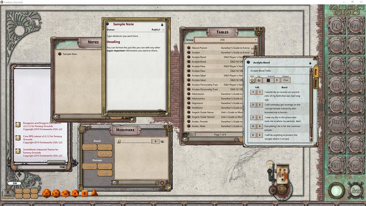 Fantasy Grounds - FG Theme - INDUSTRIAL screenshot 4
