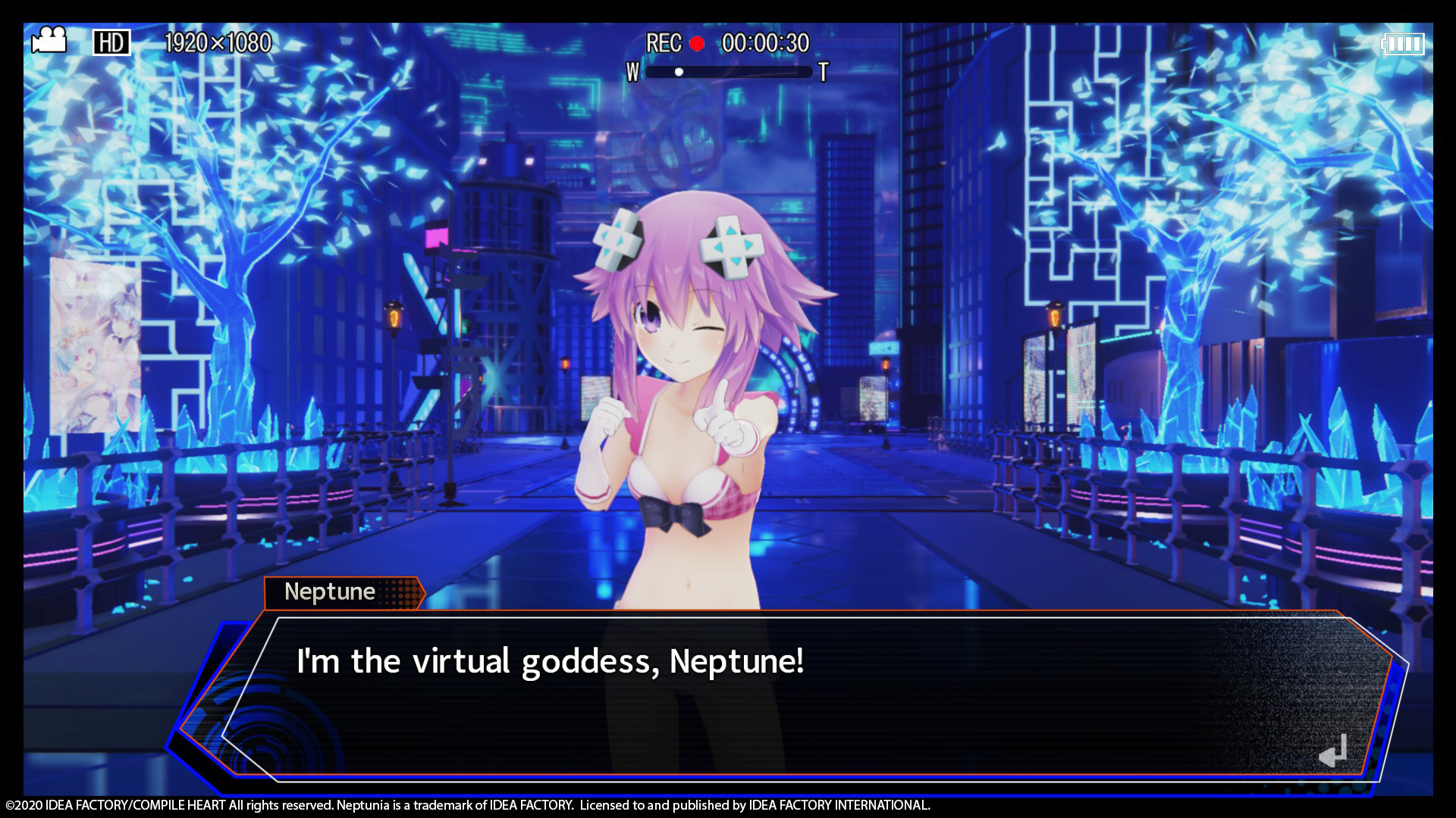 Neptunia Virtual Stars - Bikini Outfit: Goddess Set screenshot 5