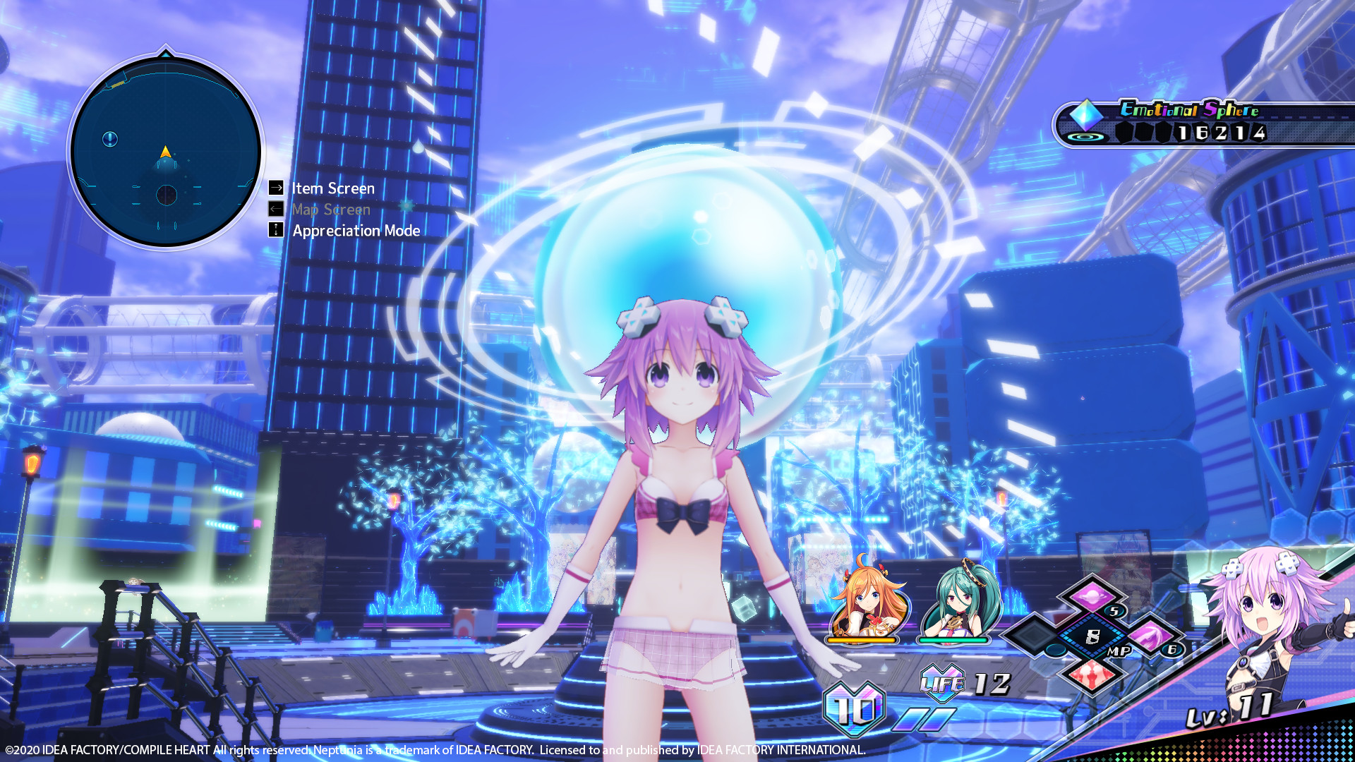 Neptunia Virtual Stars - Bikini Outfit: Goddess Set screenshot 1