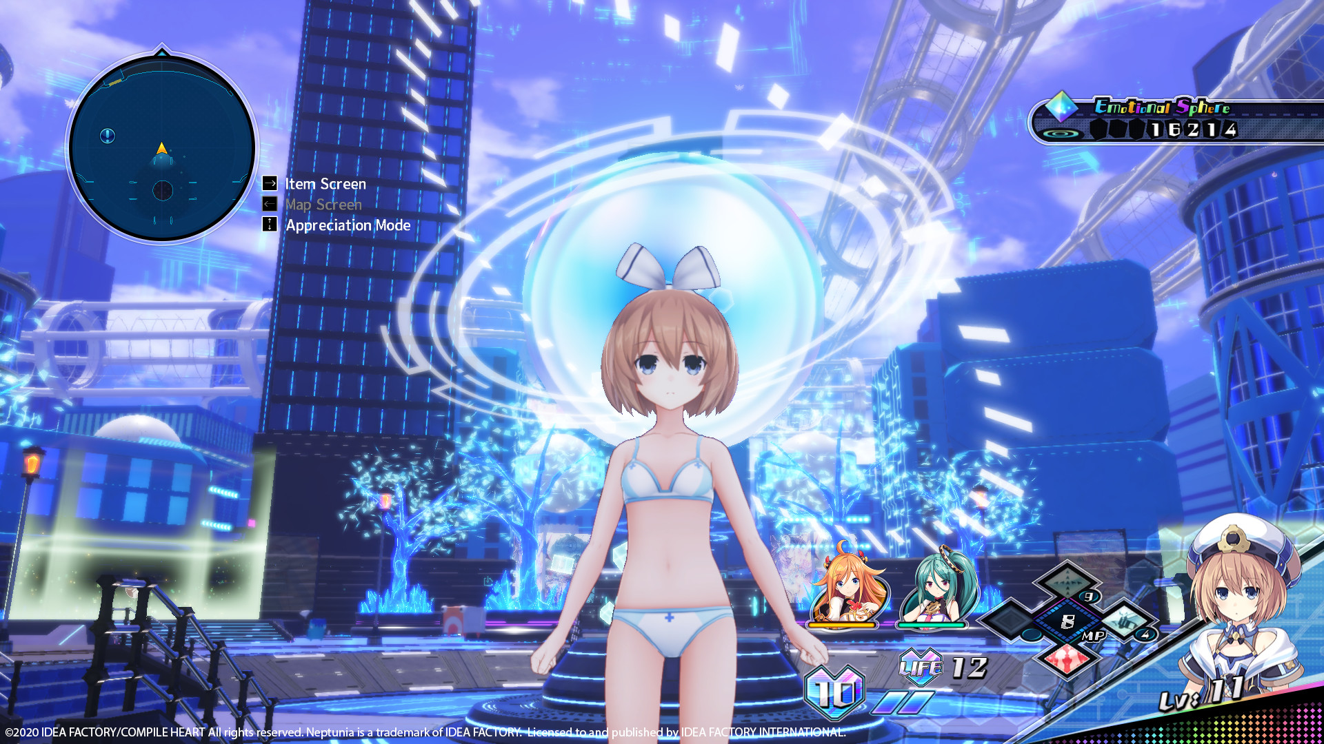 Neptunia Virtual Stars - Swimsuit Outfit: Goddess Set screenshot 3