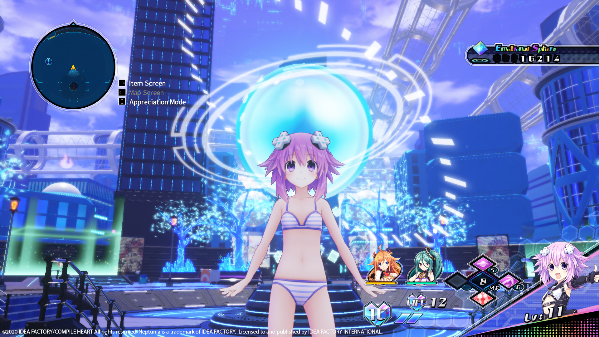 Neptunia Virtual Stars - Swimsuit Outfit: Goddess Set screenshot 1