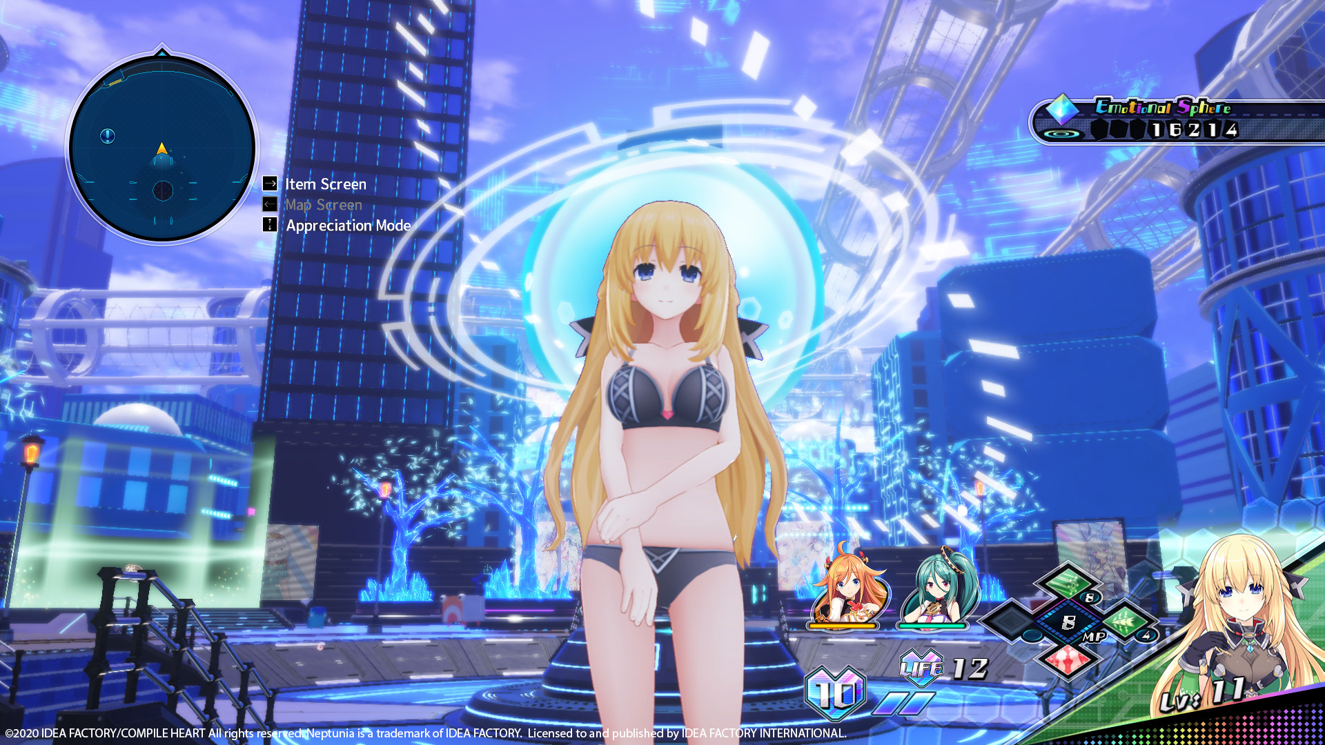 Neptunia Virtual Stars - Swimsuit Outfit: Goddess Set screenshot 4