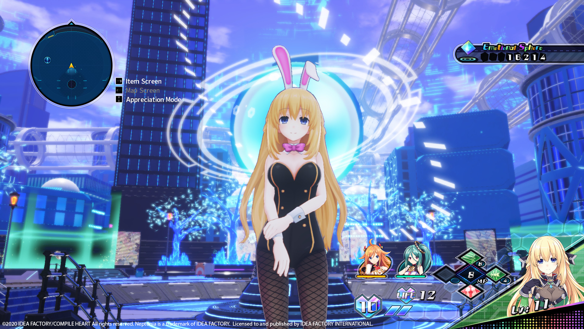 Neptunia Virtual Stars - Bunny Outfit: Goddess Set screenshot 4