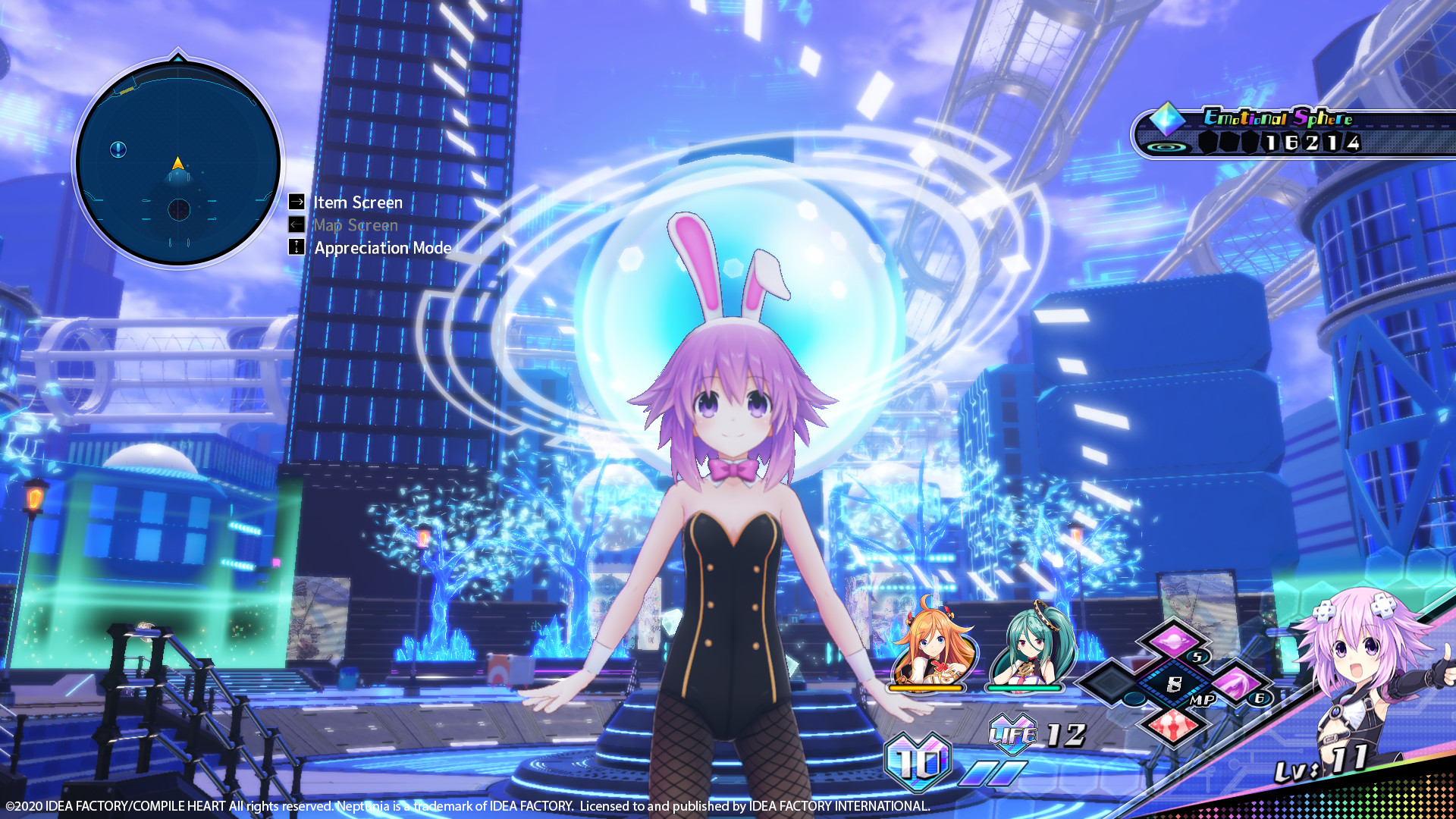 Neptunia Virtual Stars - Bunny Outfit: Goddess Set screenshot 1
