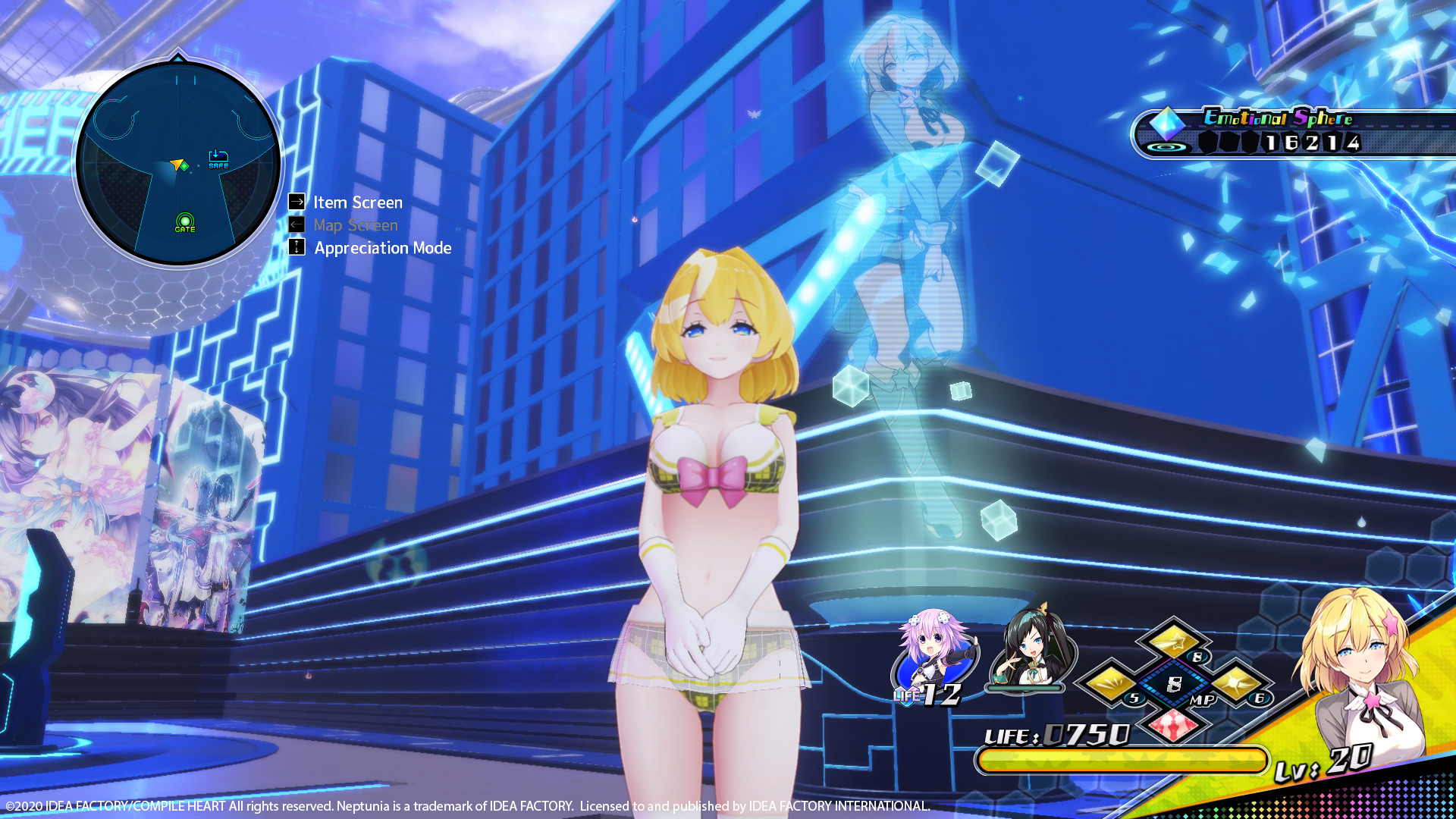 Neptunia Virtual Stars - Bikini Outfit: V-Idol Set screenshot 4