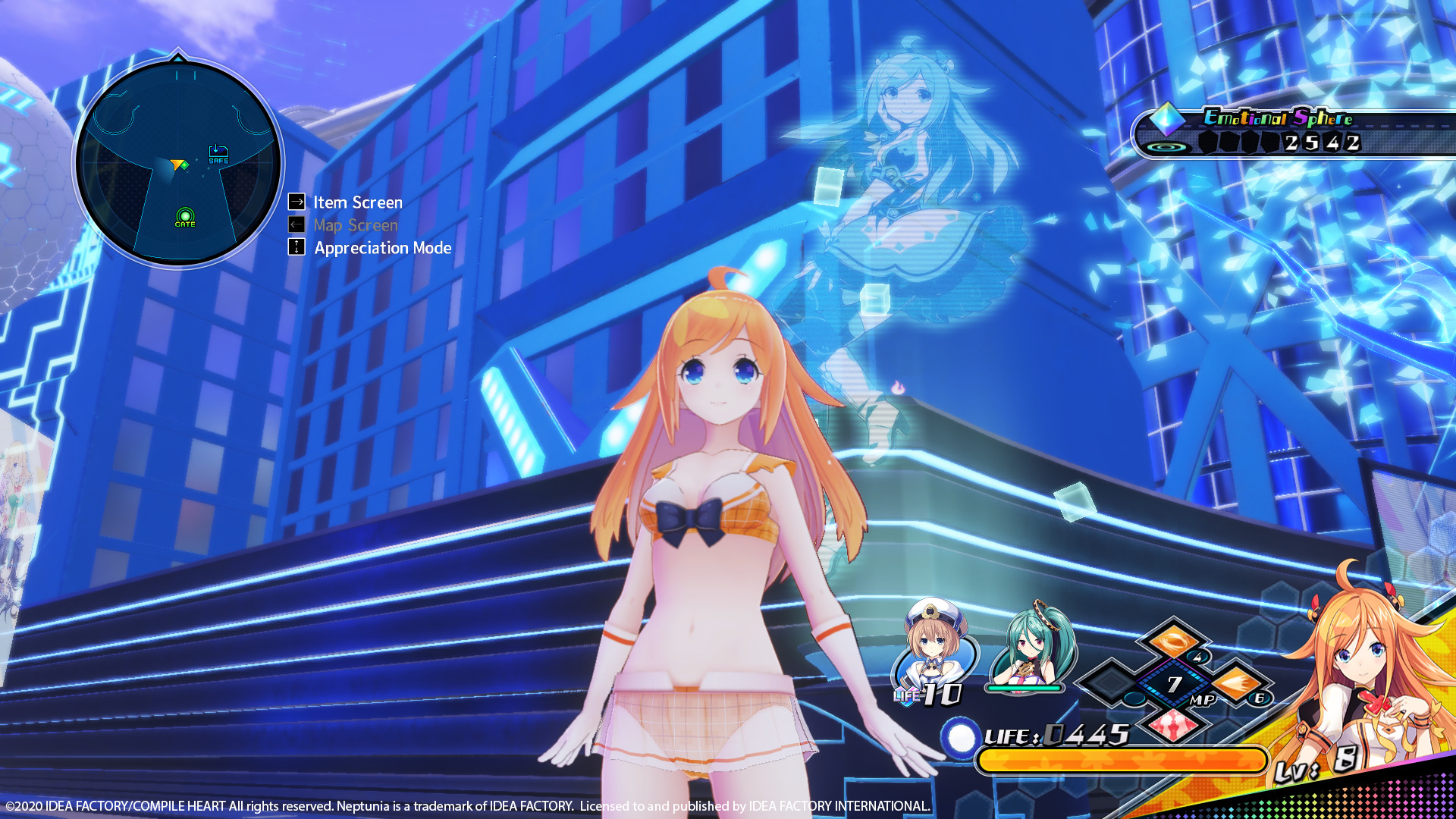 Neptunia Virtual Stars - Bikini Outfit: V-Idol Set screenshot 1